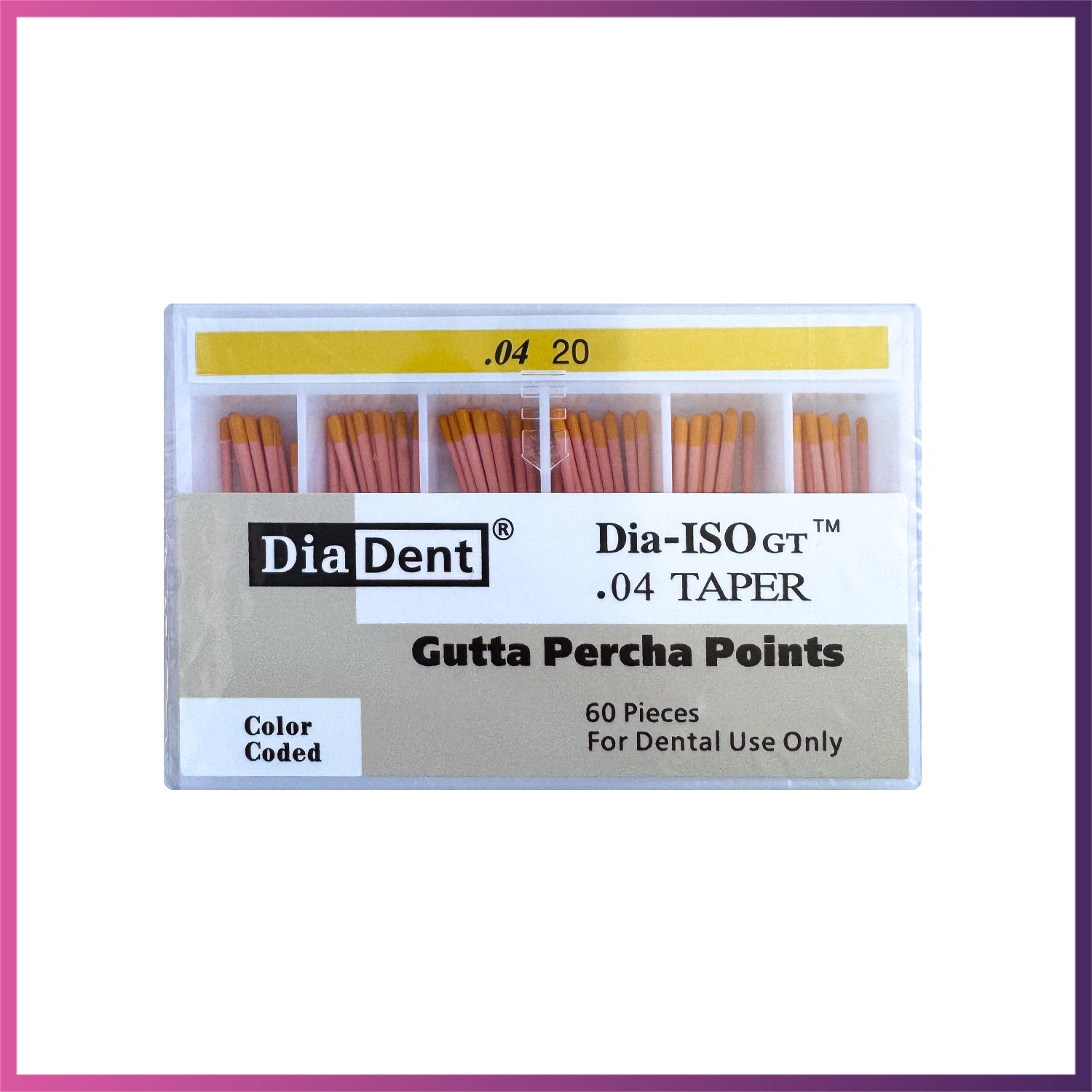 DiaDent Gutta Percha - ISO Size (04)