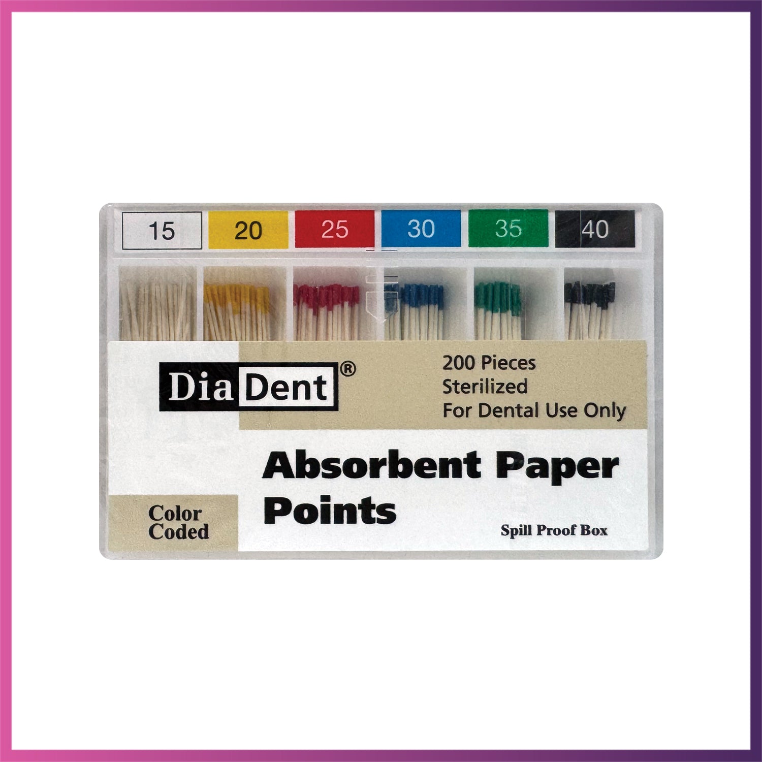 DiaDent Paper Points - ISO Sizes 0.02
