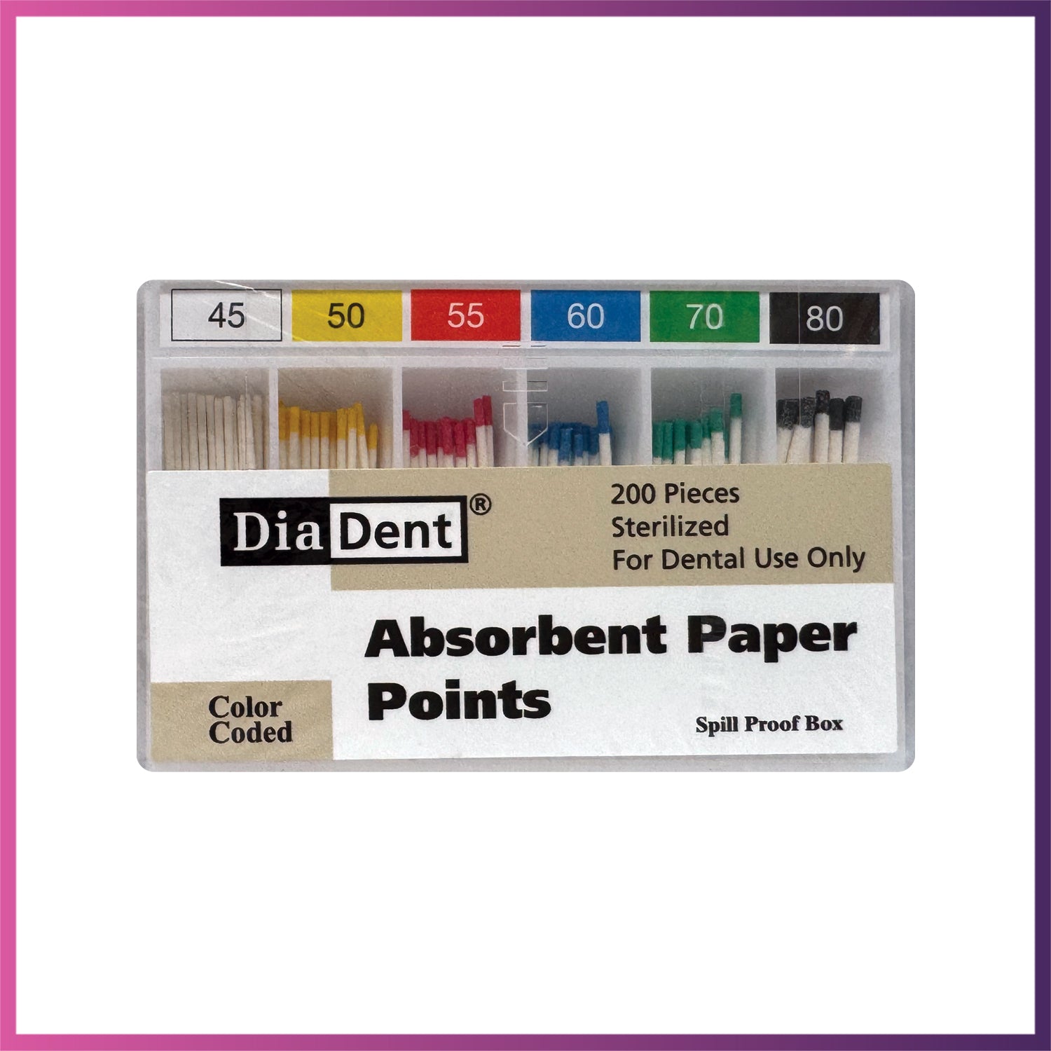 DiaDent Paper Points - ISO Sizes 0.02