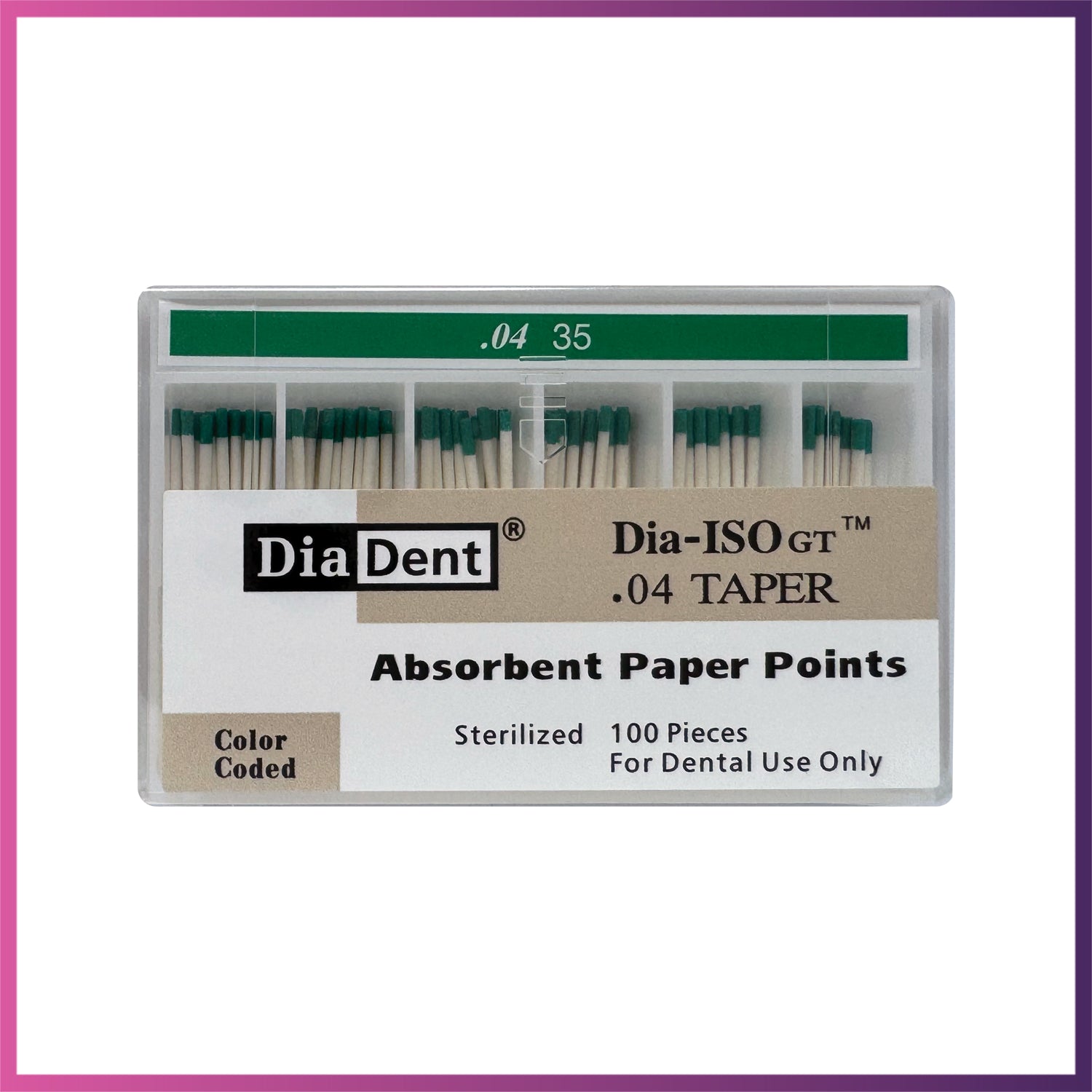 DiaDent Paper Points - ISO Sizes 0.04