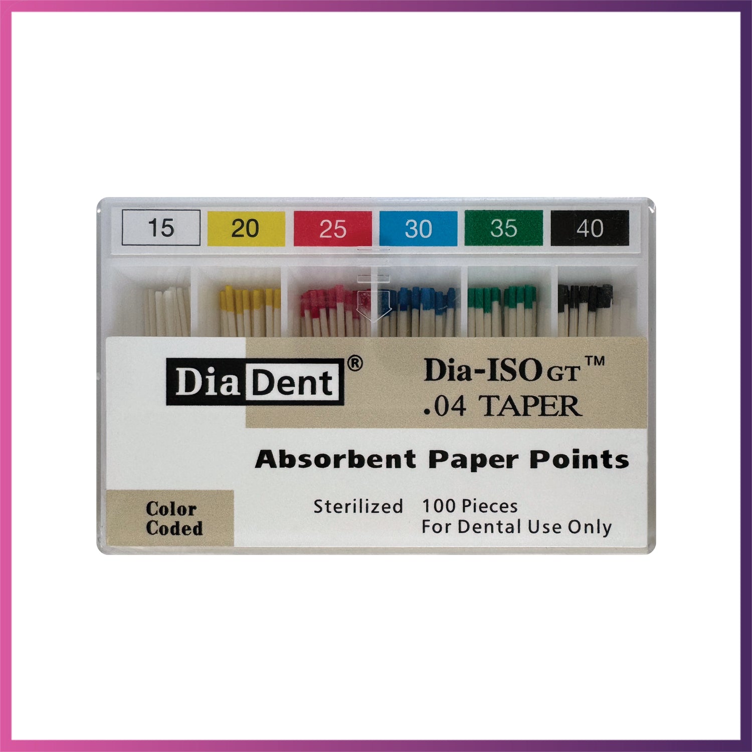 DiaDent Paper Points - ISO Sizes 0.04