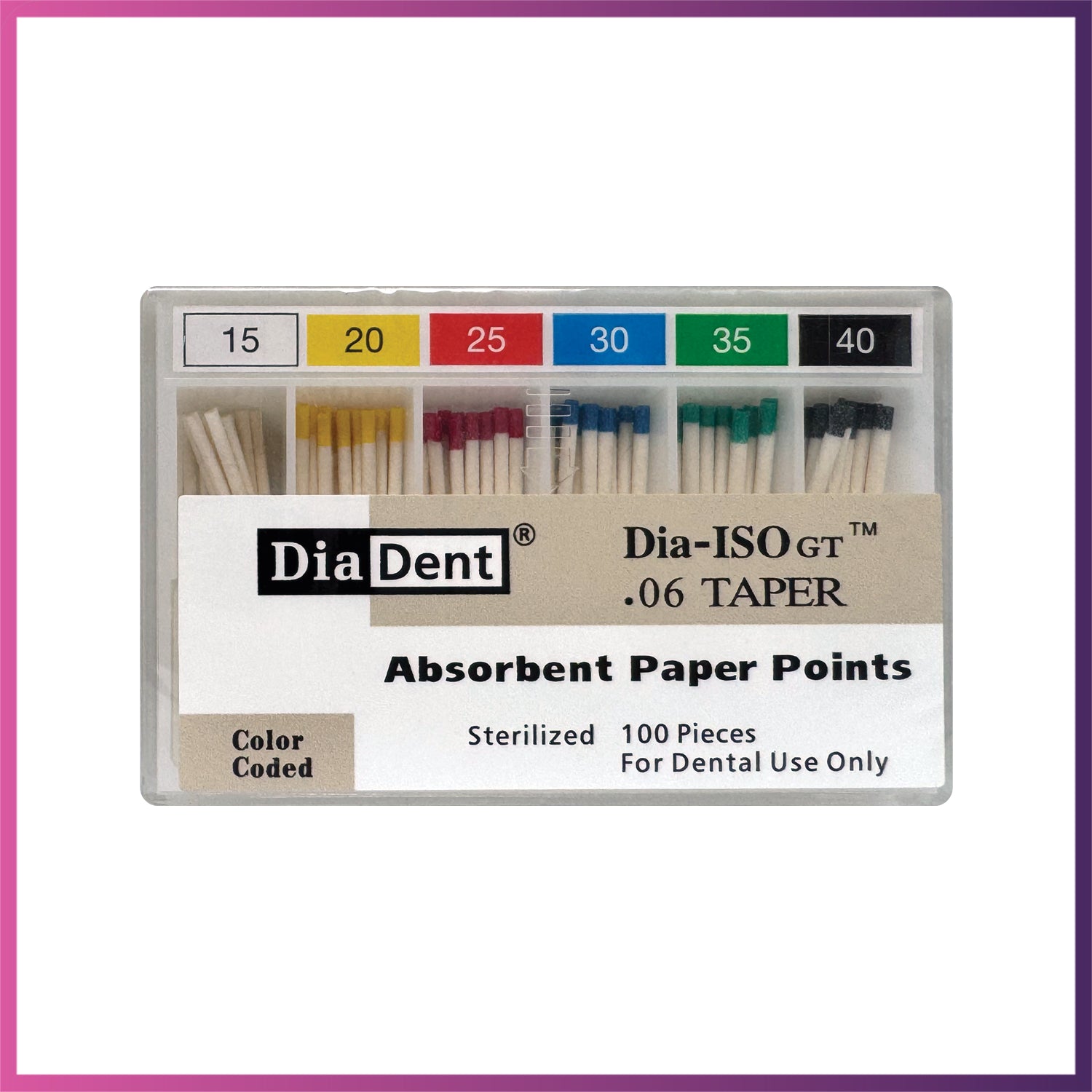 DiaDent Paper Points - ISO Sizes 0.06