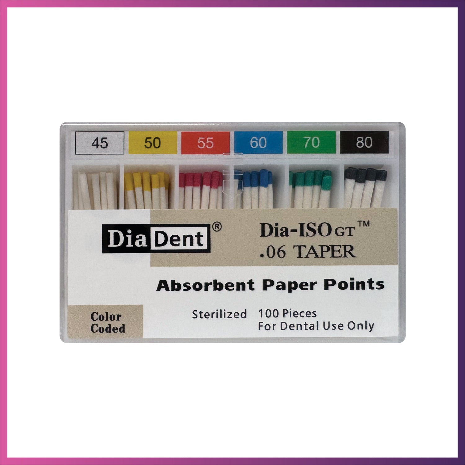 DiaDent Paper Points - ISO Sizes 0.06