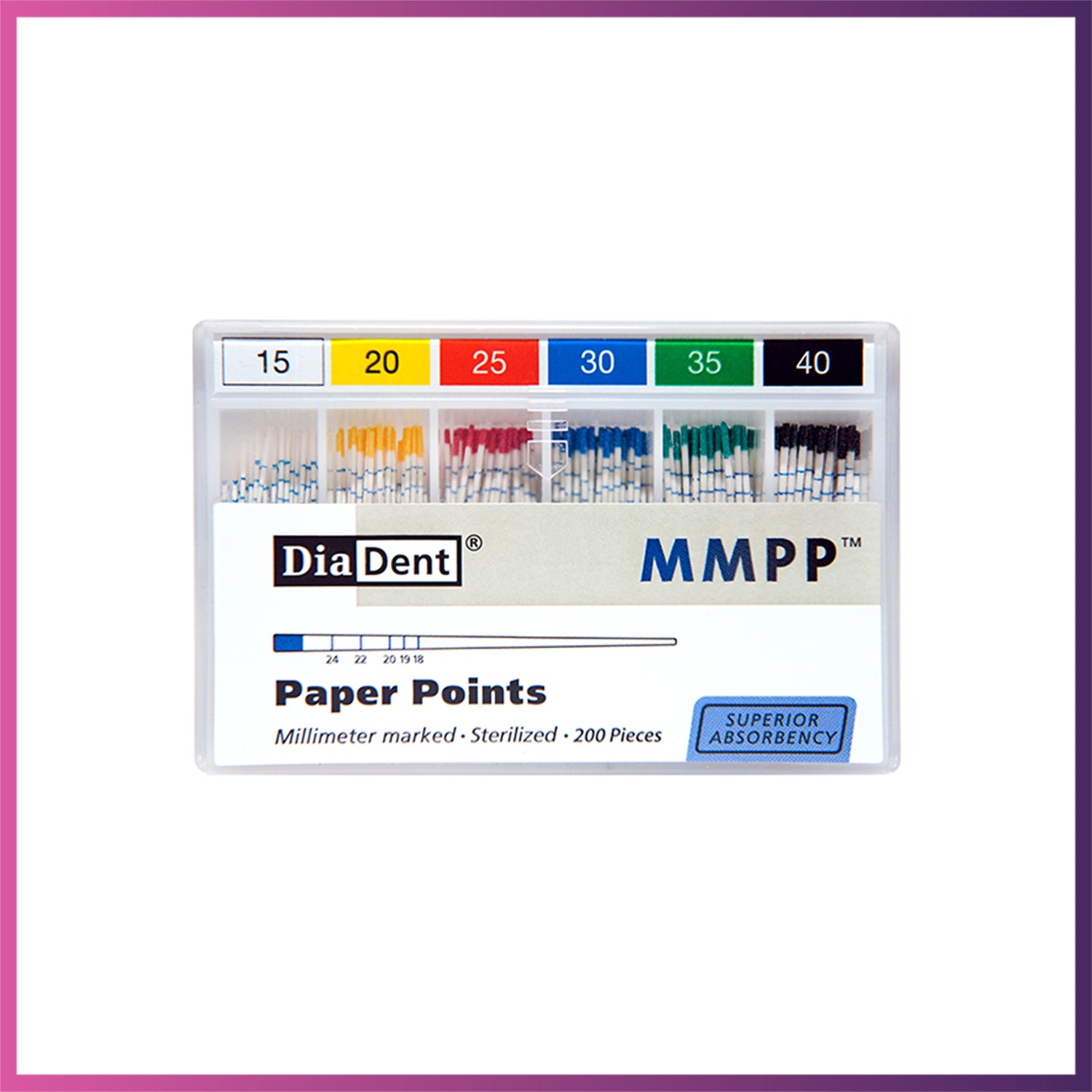 DiaDent Paper Points - ISO Sizes 0.02