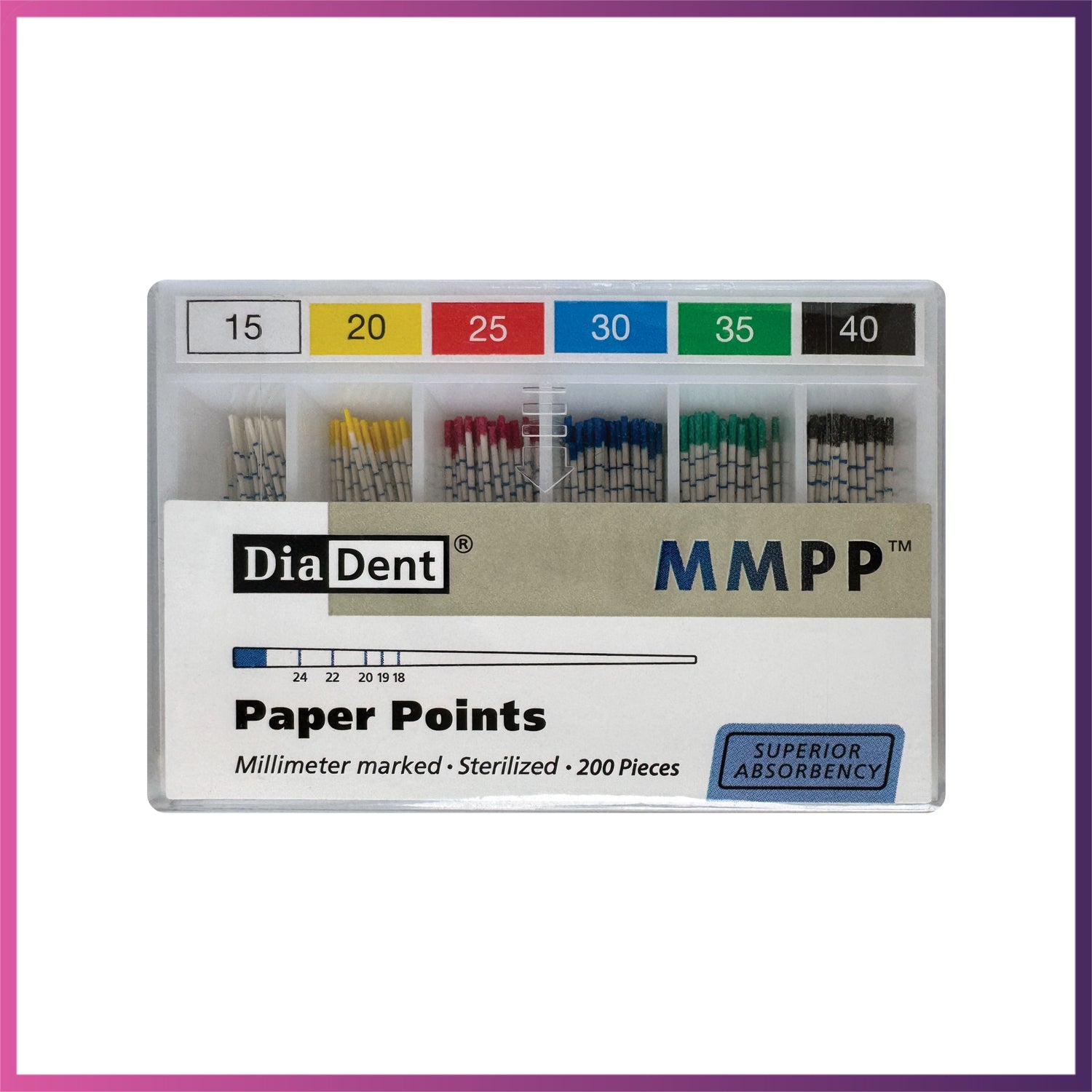 DiaDent Paper Points - ISO Sizes 0.02