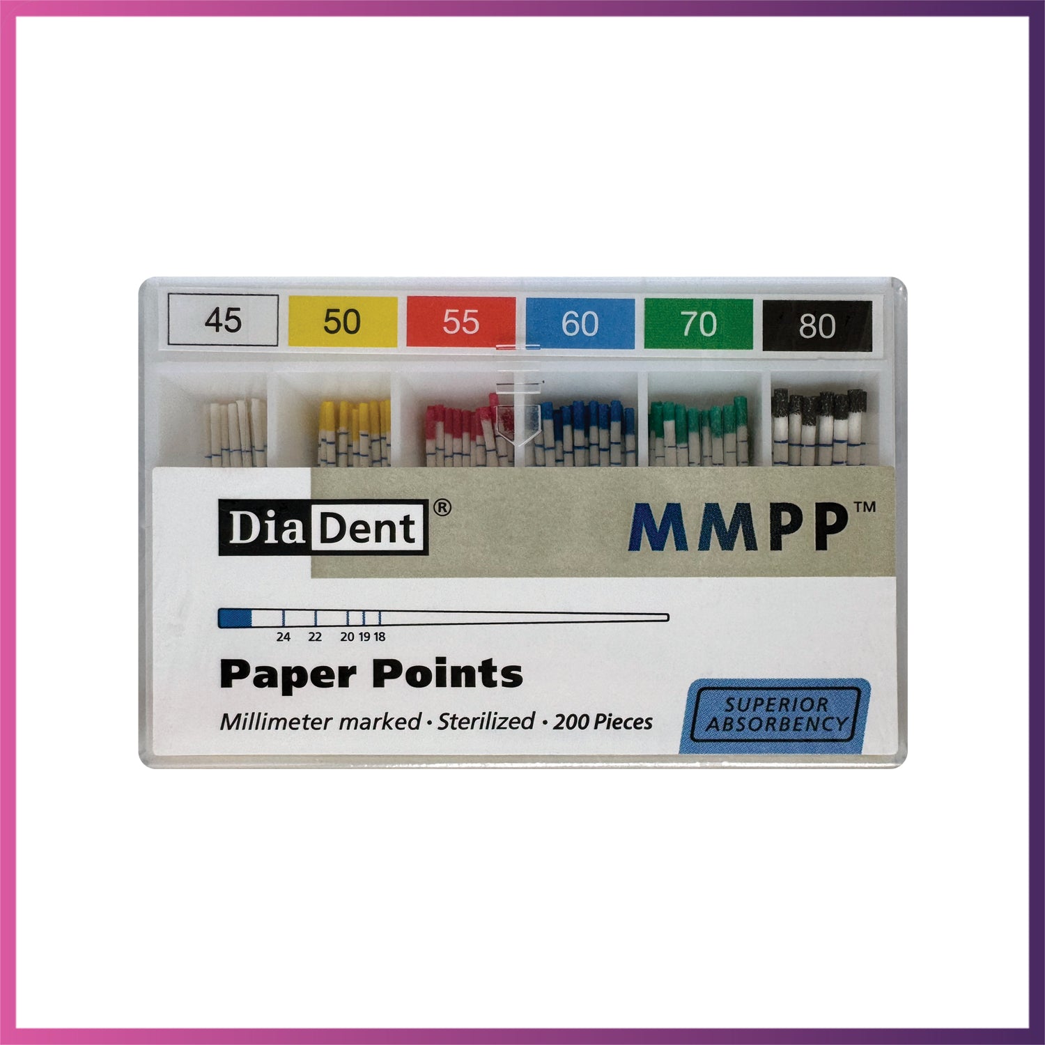 DiaDent Paper Points - ISO Sizes 0.02