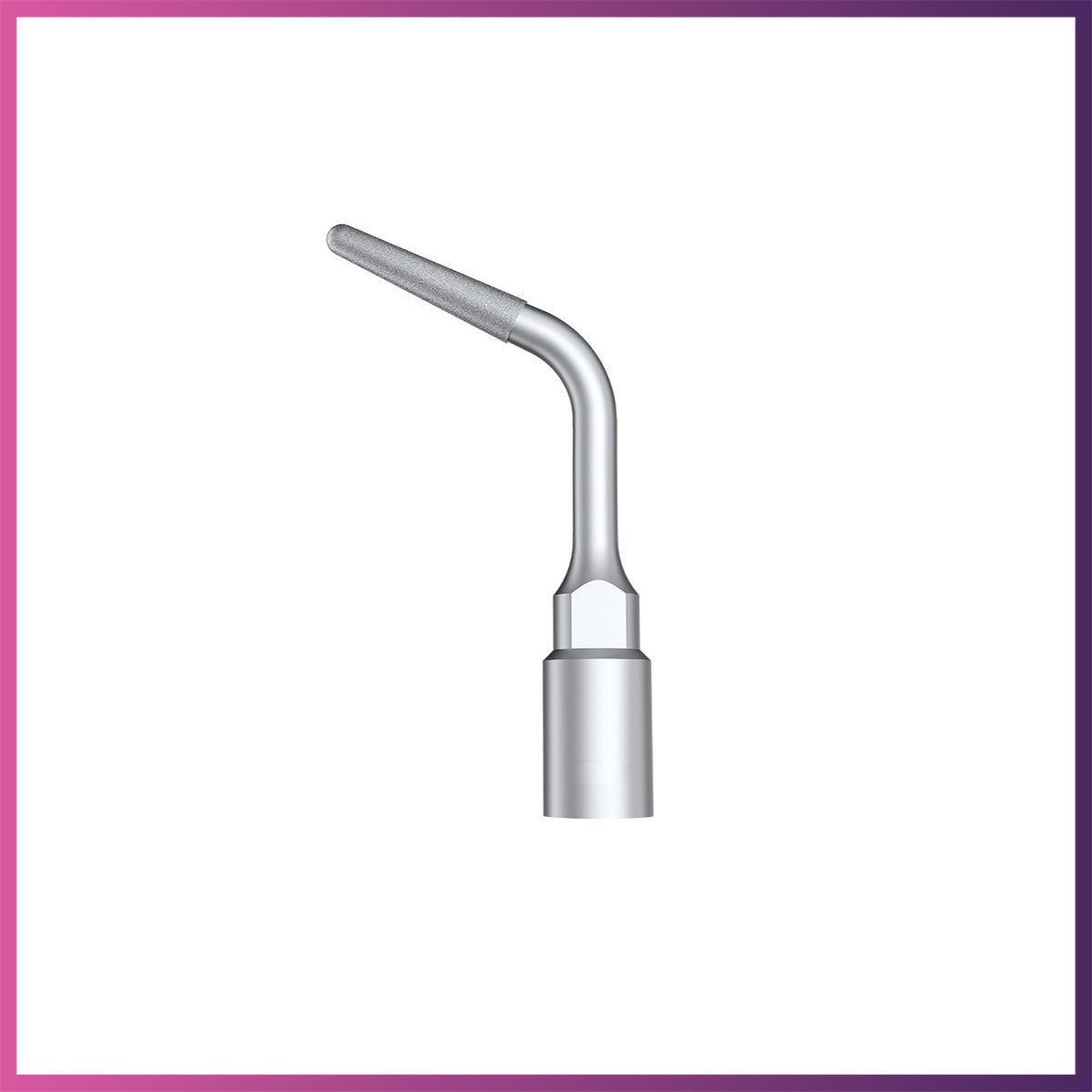 A single silver-colored ultrasonic surgery tip designed for sinus lift procedures.
