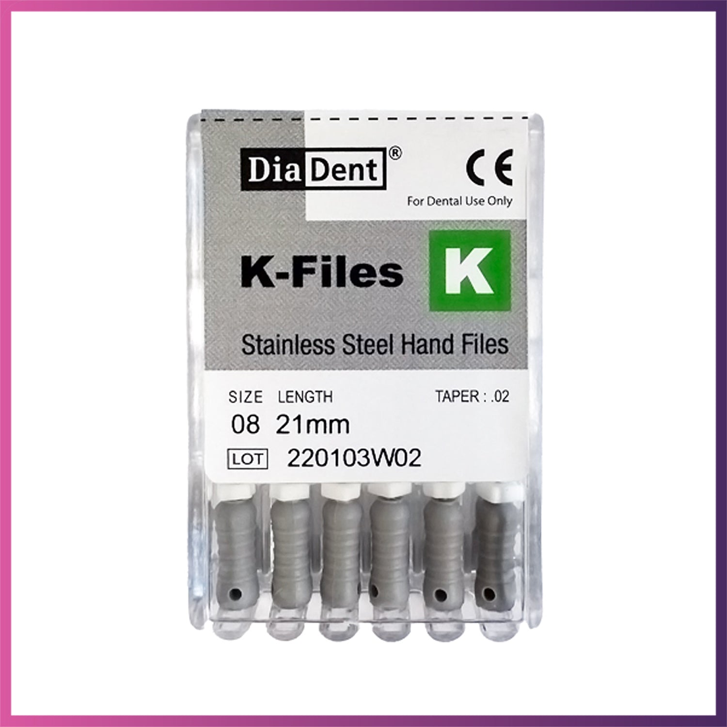 DiaDent Stainless Steel K-Files