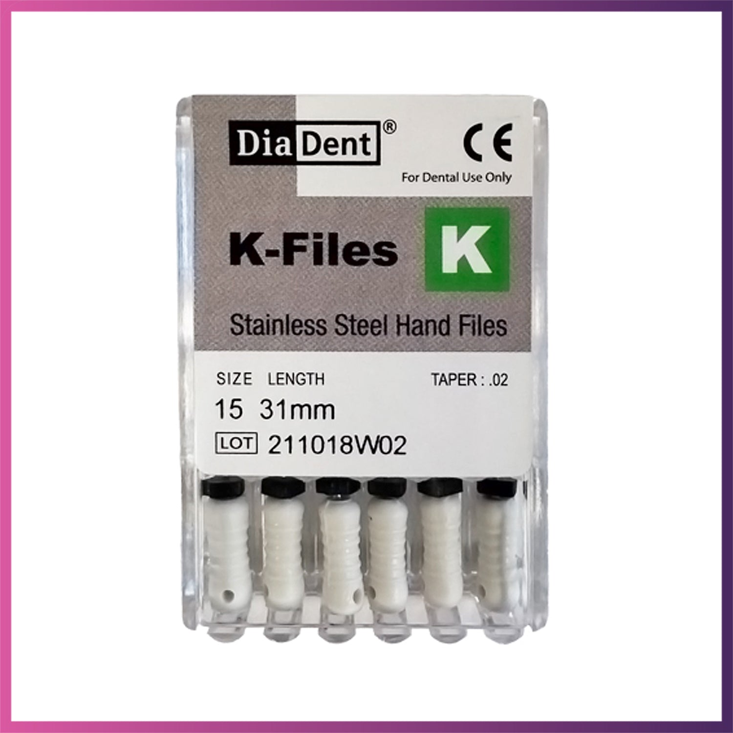 DiaDent Stainless Steel K-Files