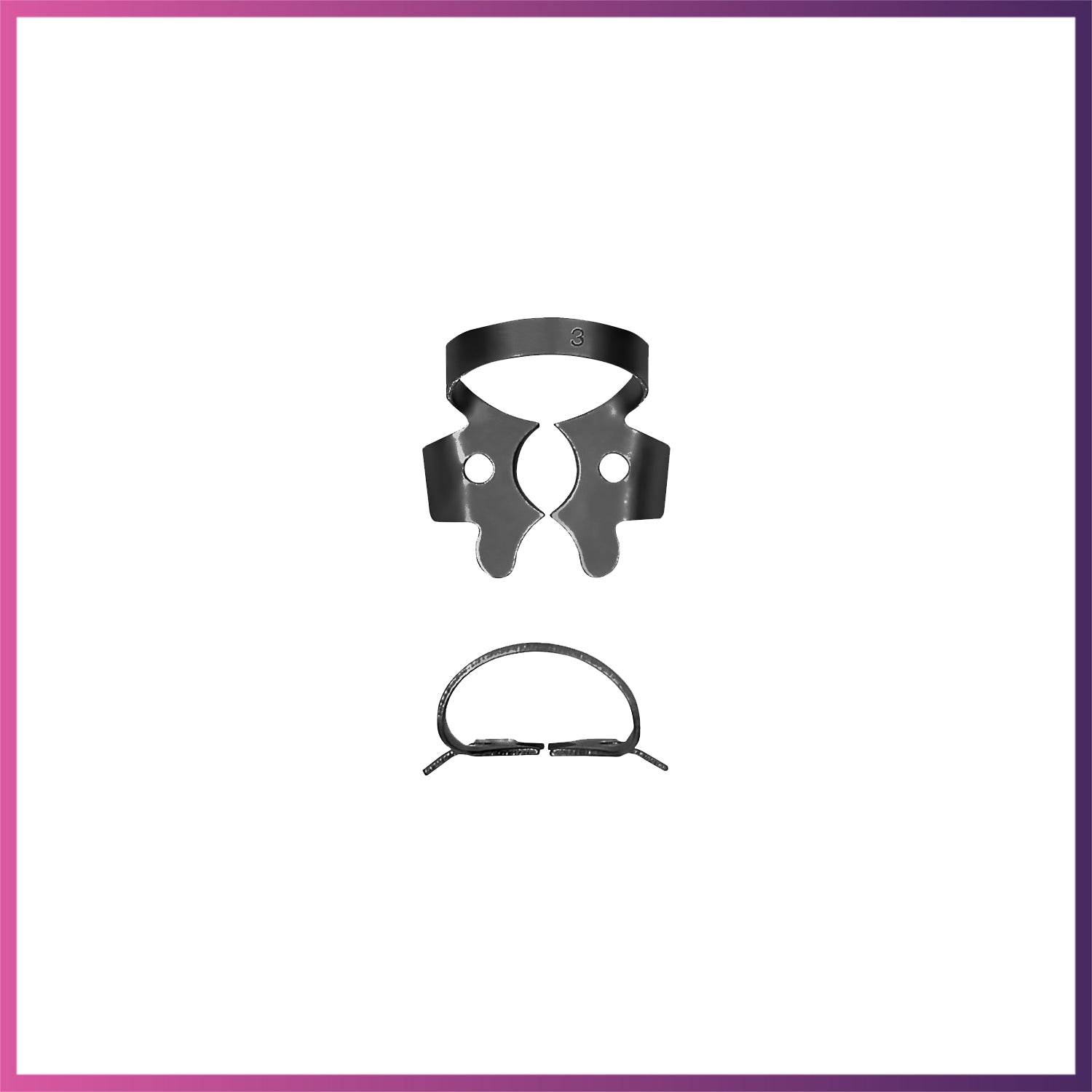 HiTeck #3 Lower Molars Rubber Dam Clamp