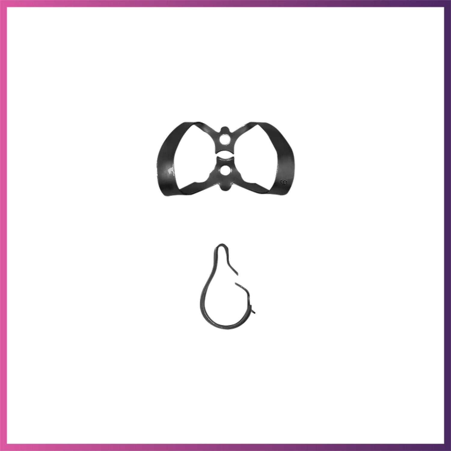 HiTeck #9 Anterior Teeth Rubber Dam Clamp