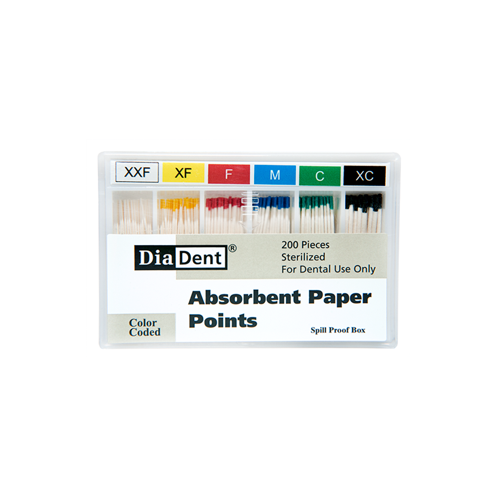 DiaDent Absorbent Paper Points (non-marked) - Accessory Sizes