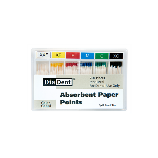 Absorbent Paper Points (non-marked) - Accessory Sizes