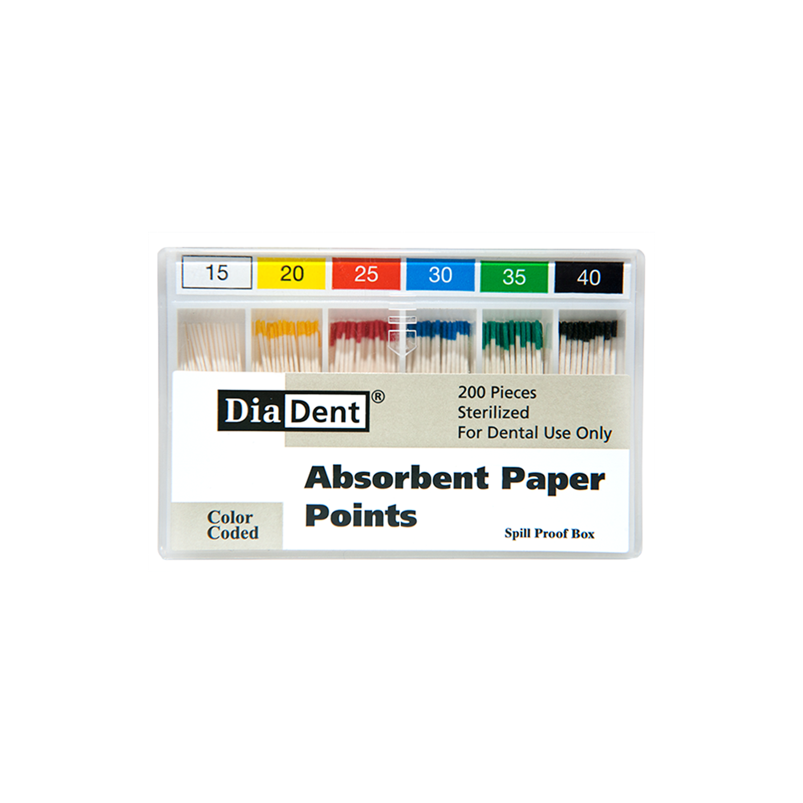 DiaDent Absorbent Paper Points (non-marked) - (ISO sizes/.02 Taper)