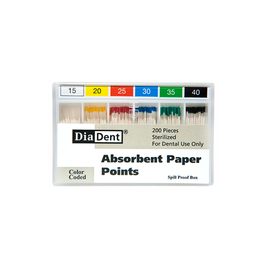 Absorbent Paper Points (non-marked) - (ISO sizes/.02 Taper)