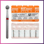 Nic® Round Ball Diamond Bur #801 FG