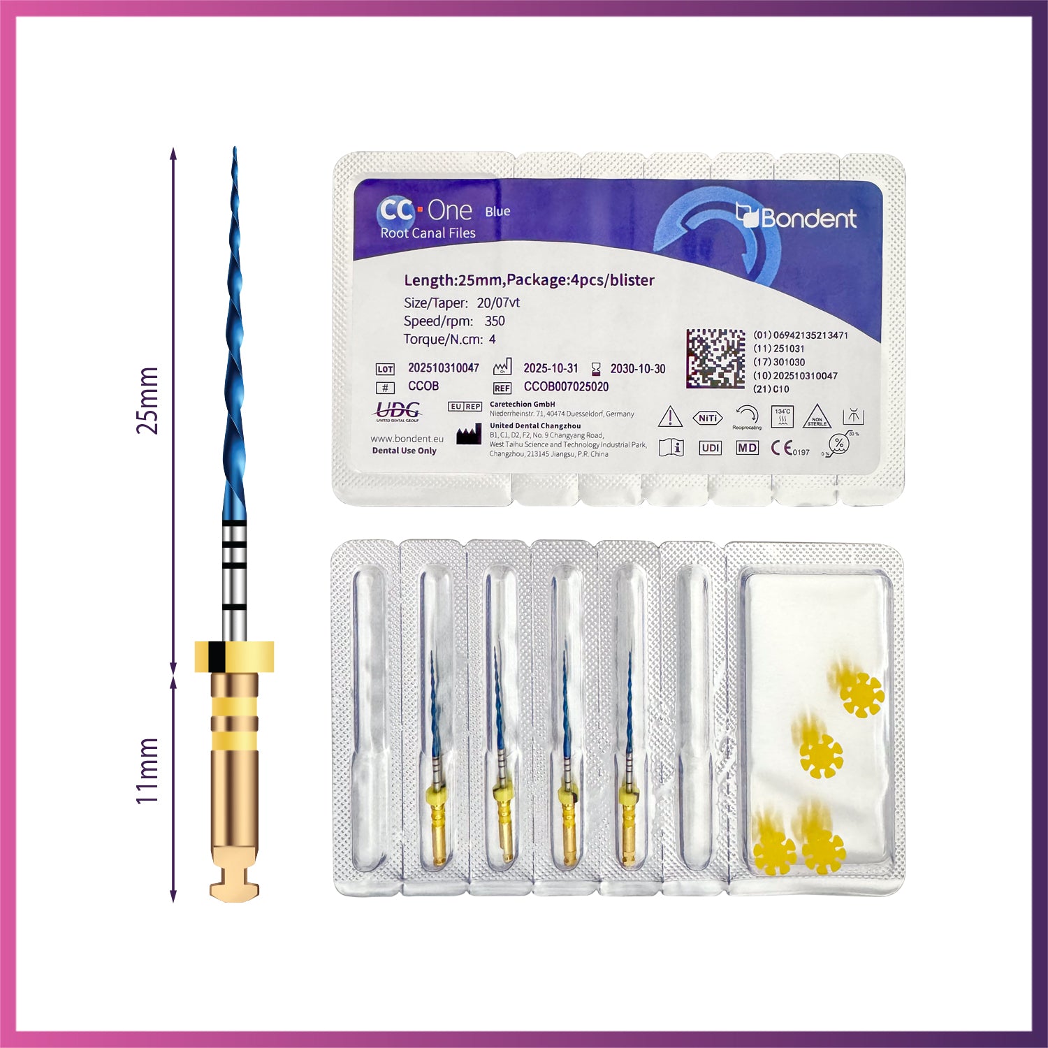 UDG-CC ONE BLUE™ Reciprocating Files