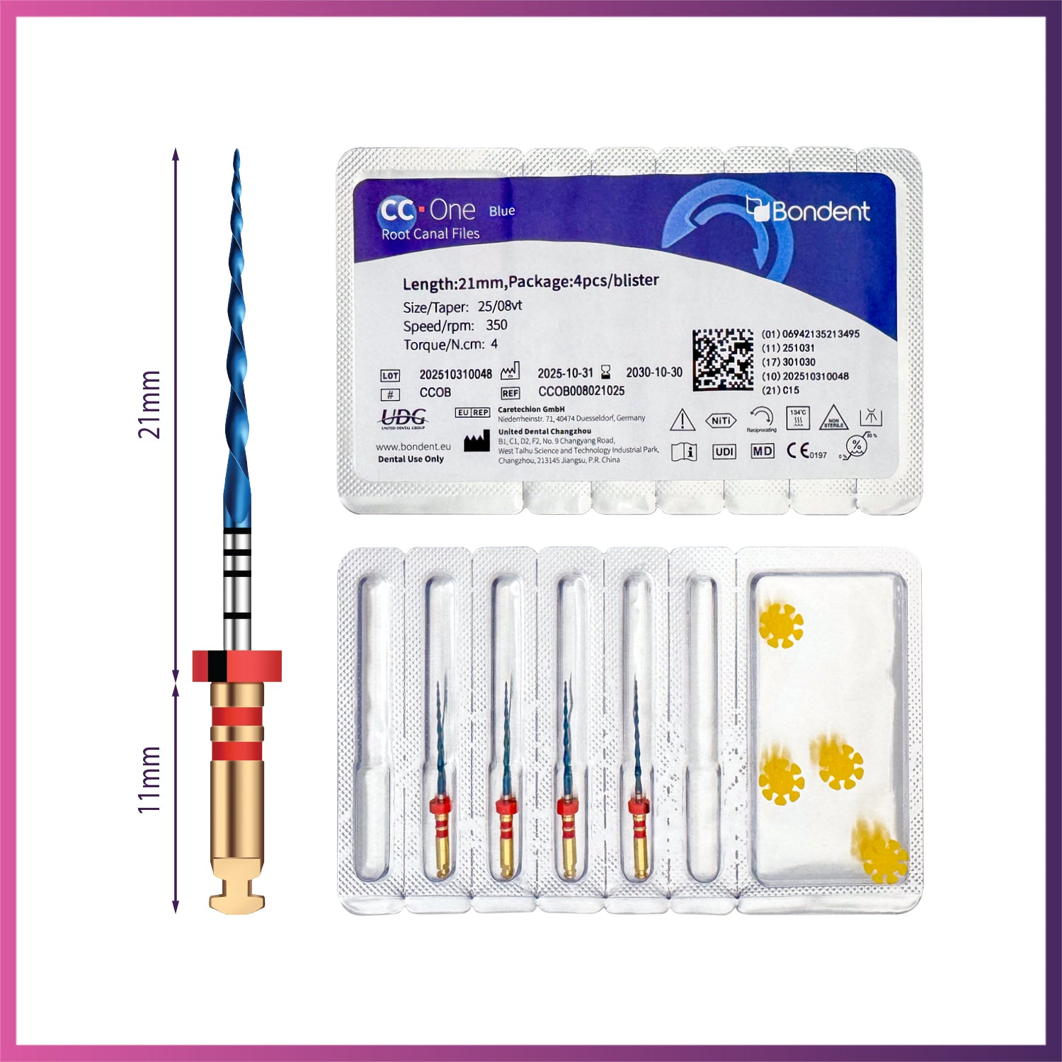 UDG-CC ONE BLUE™ Reciprocating Files