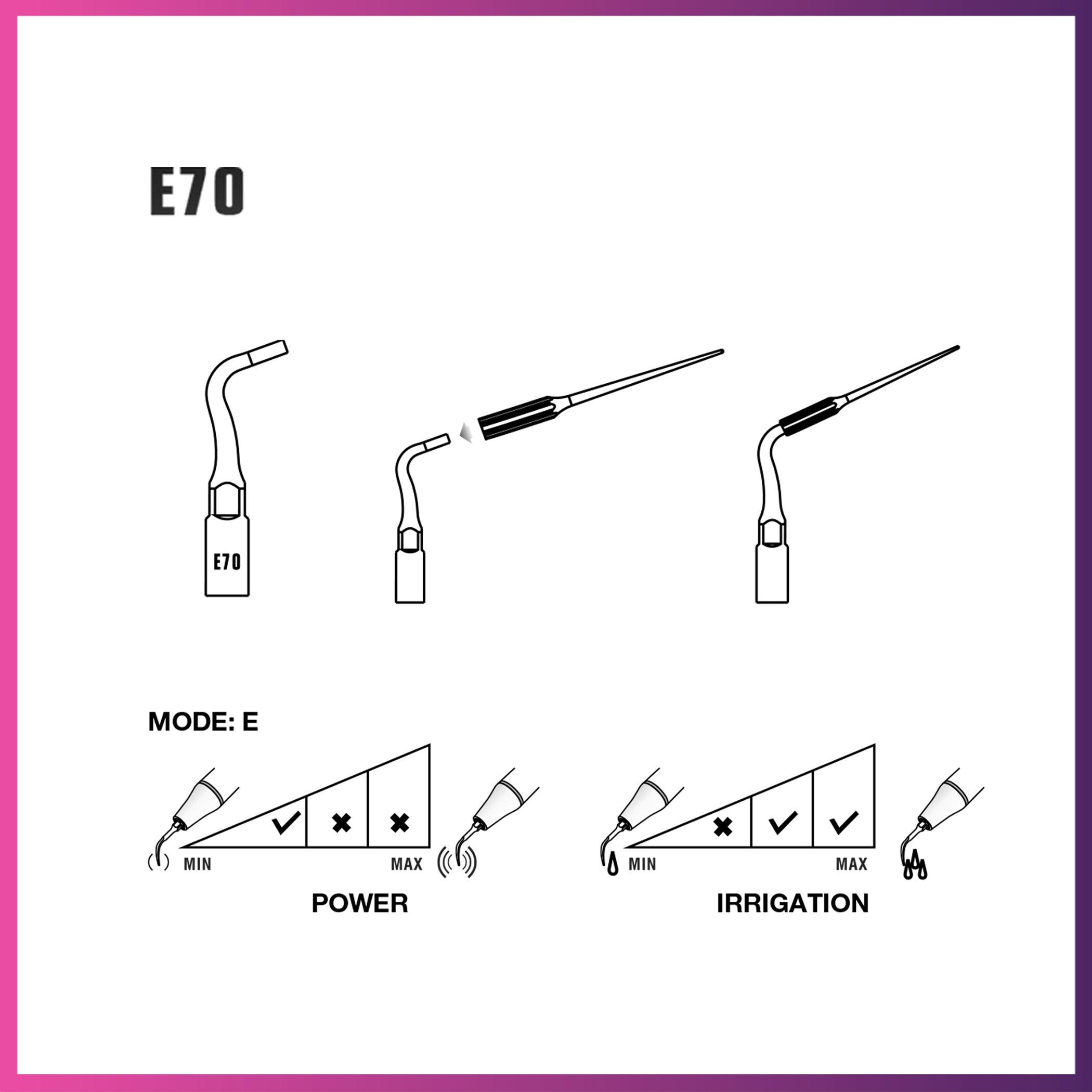 Woodpecker Endodontics Tip – E70 (Endo chuck)