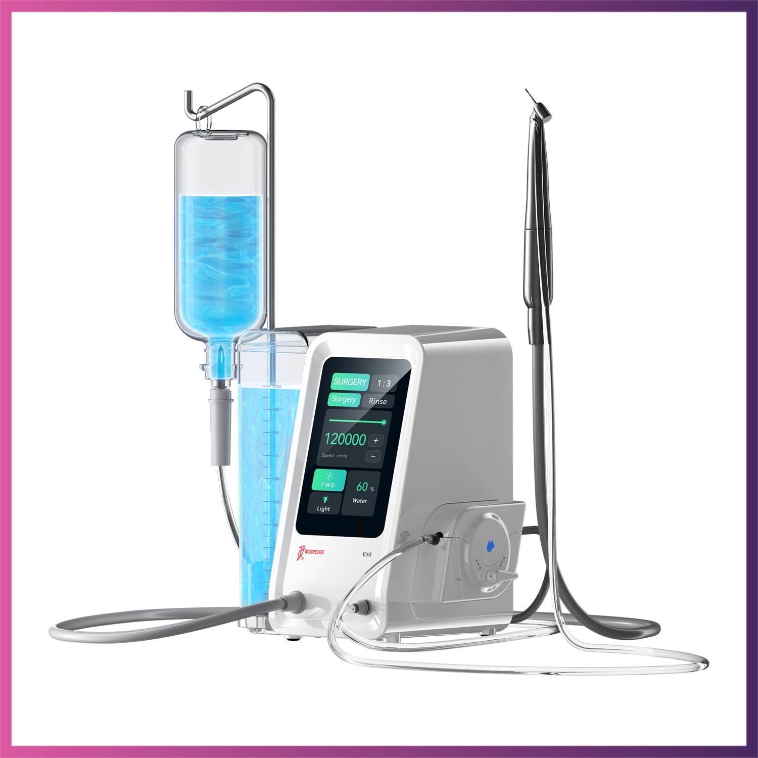 Woodpecker / DTE  Dental Electric Hand Piece (Fiber Optic-High Speed)
