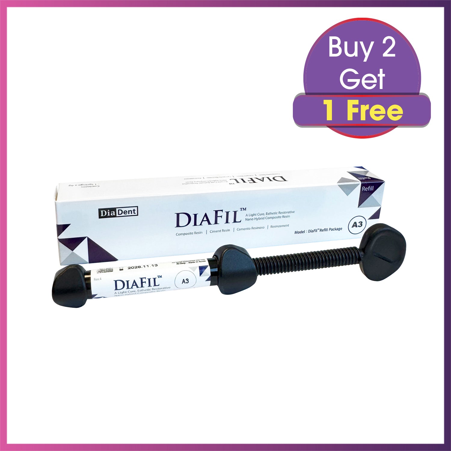 DiaDent DiaFil Light-Cured Nanohybrid Composite
