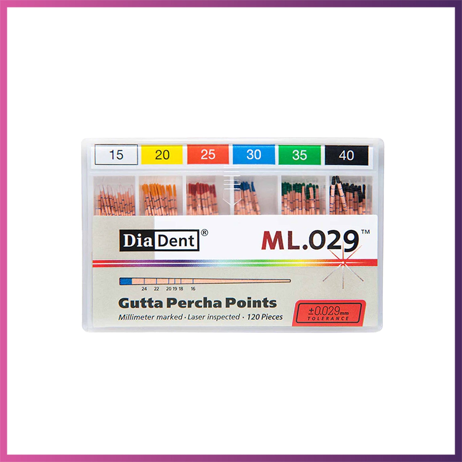 DiaDent Gutta Percha - ISO Sizes (02-04-06)
