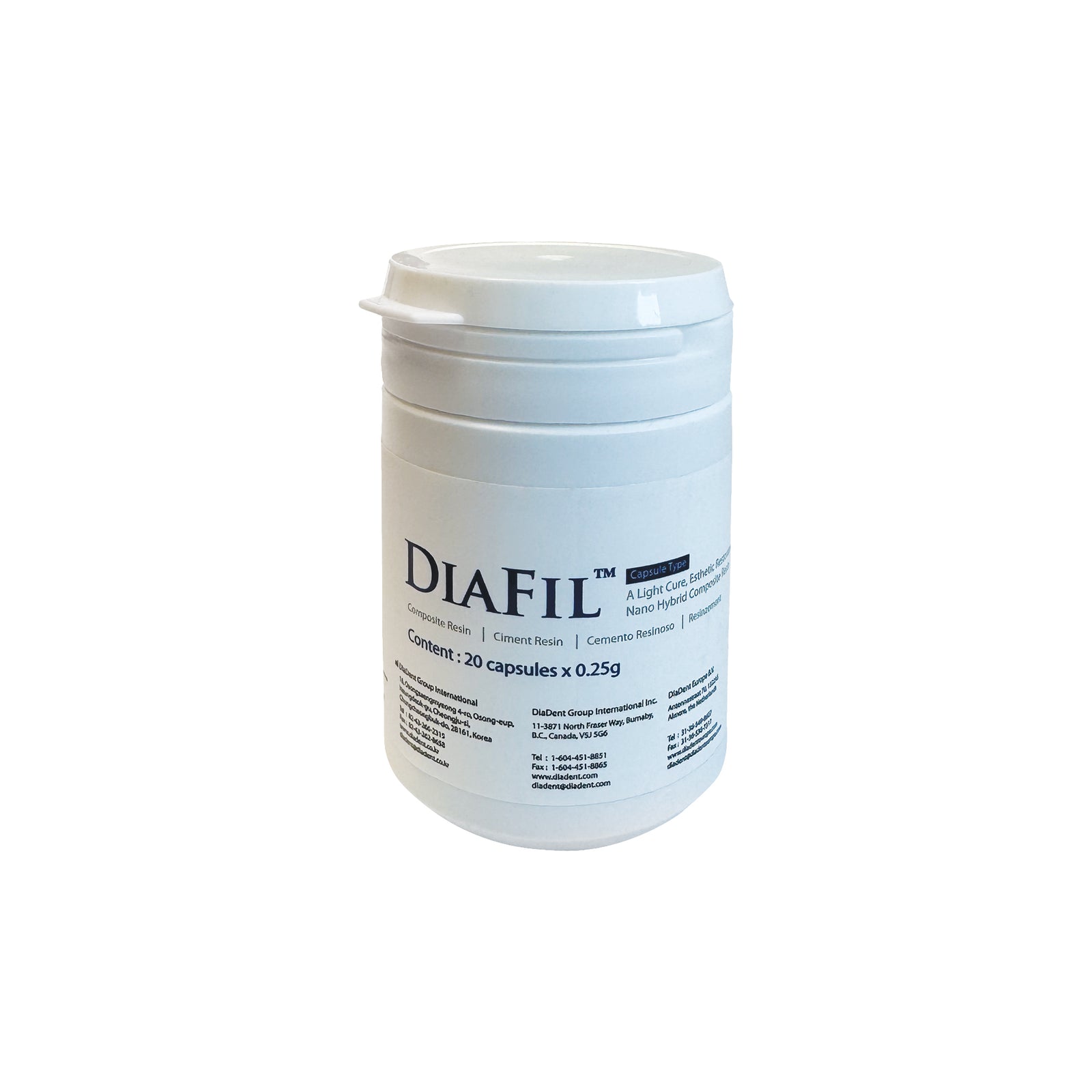 DiaDent DiaFil Light-Cured Nanohybrid Composite