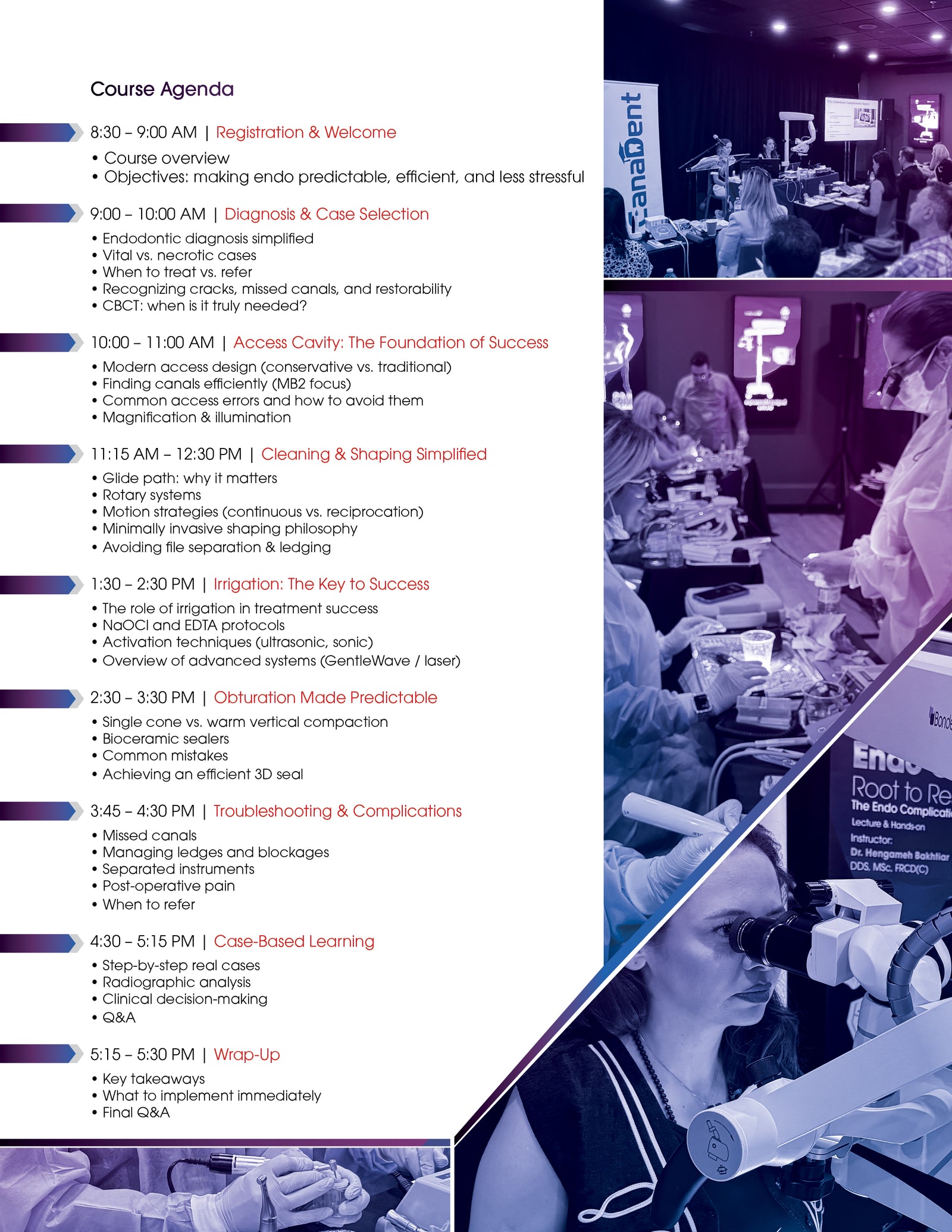 Endo Course for General Dentists with Dr. Bakhtiar (7CE)