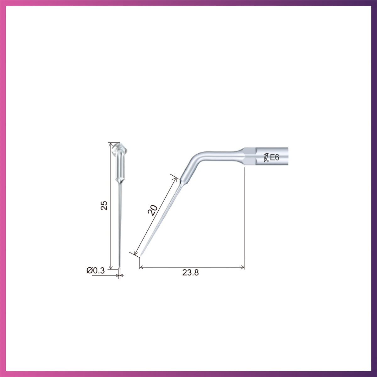 DTE Endodontics Tip - ED6