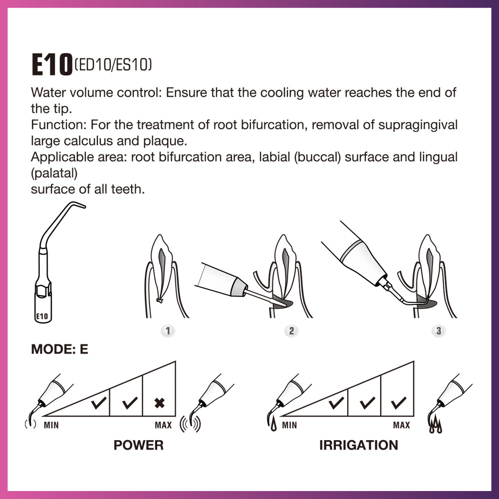 Pointe d'endodontie Woodpecker / DTE - ED6