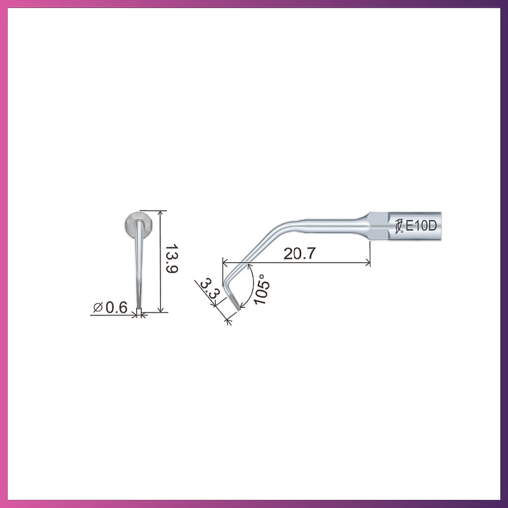 Pointe d'endodontie Woodpecker / DTE - ED6