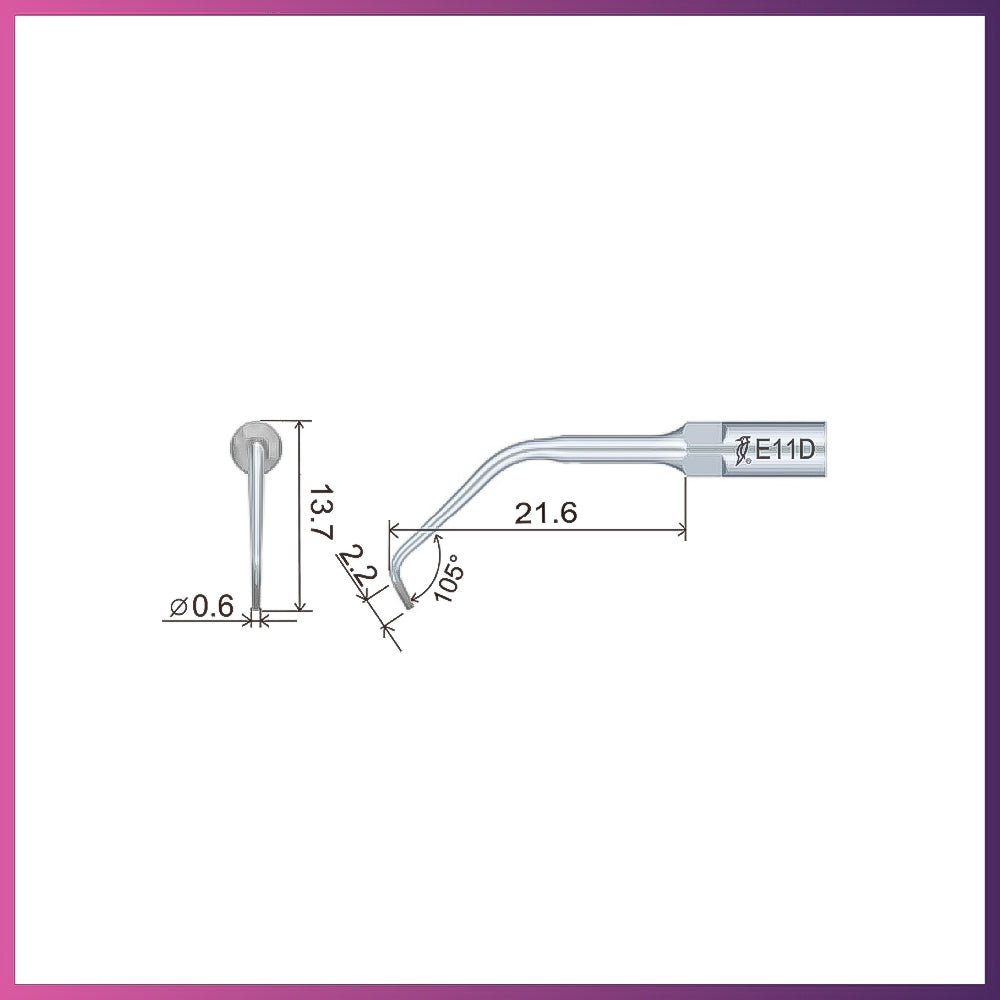 Pointe d'endodontie Woodpecker / DTE - ED6