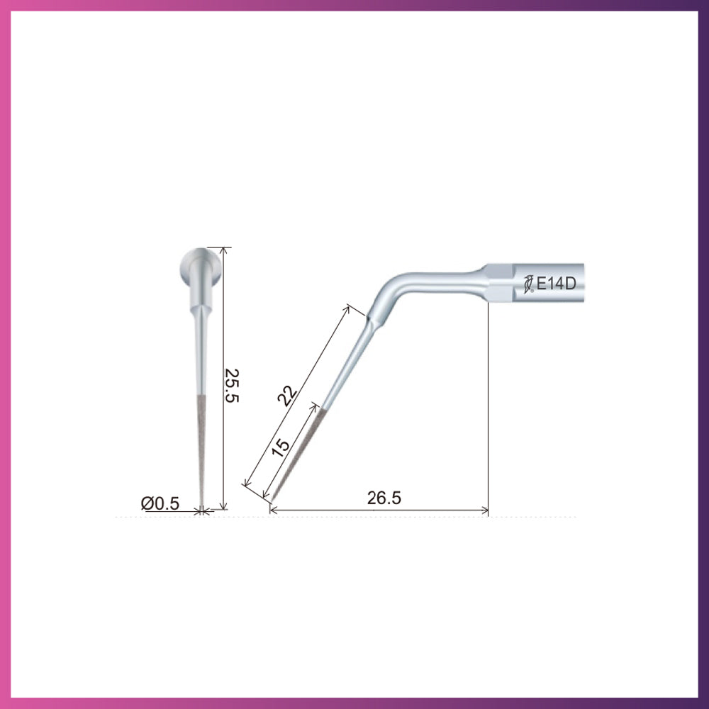 Pointe d'endodontie Woodpecker / DTE - ED6