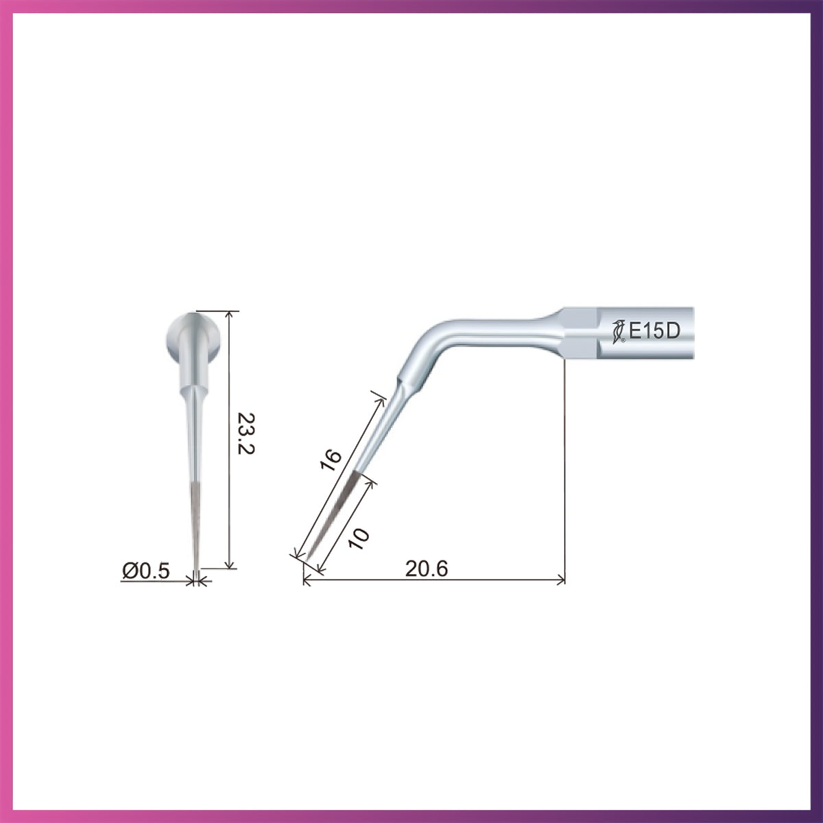 Embout d'endodontie - ED15D