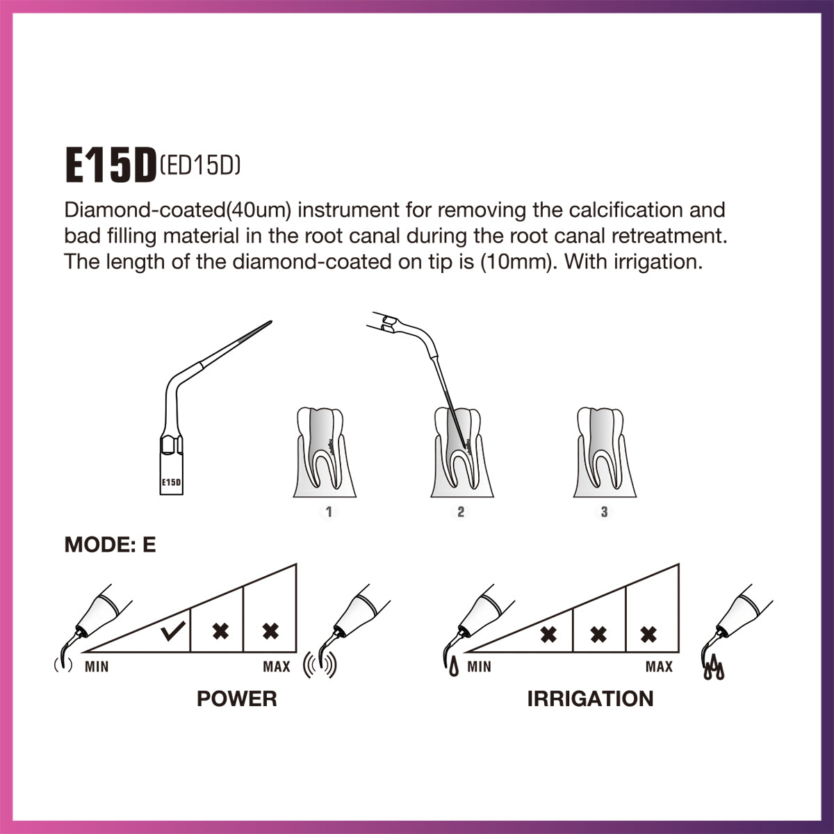 DTE Endodontics Tip - ED15D