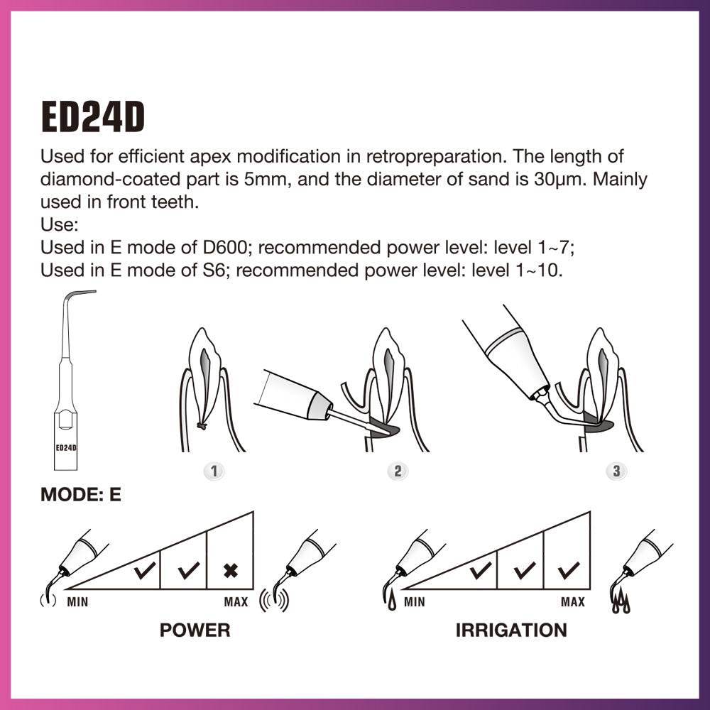 Punta endodóntica Woodpecker/DTE - ED15