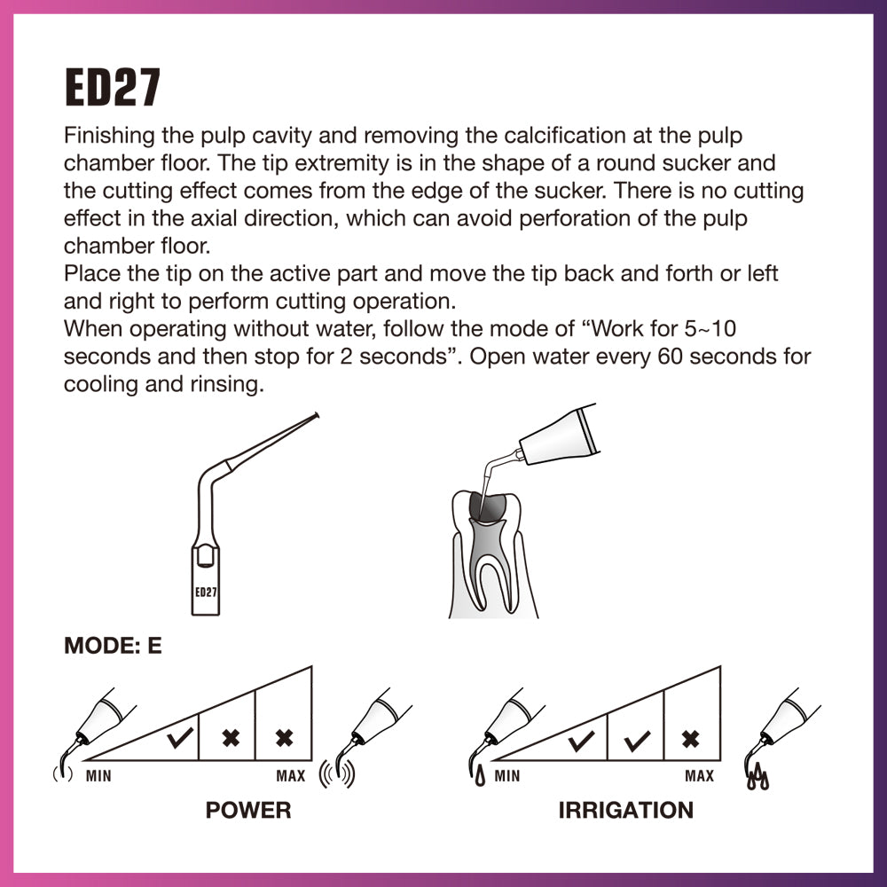 Punta endodóntica Woodpecker/DTE - ED15