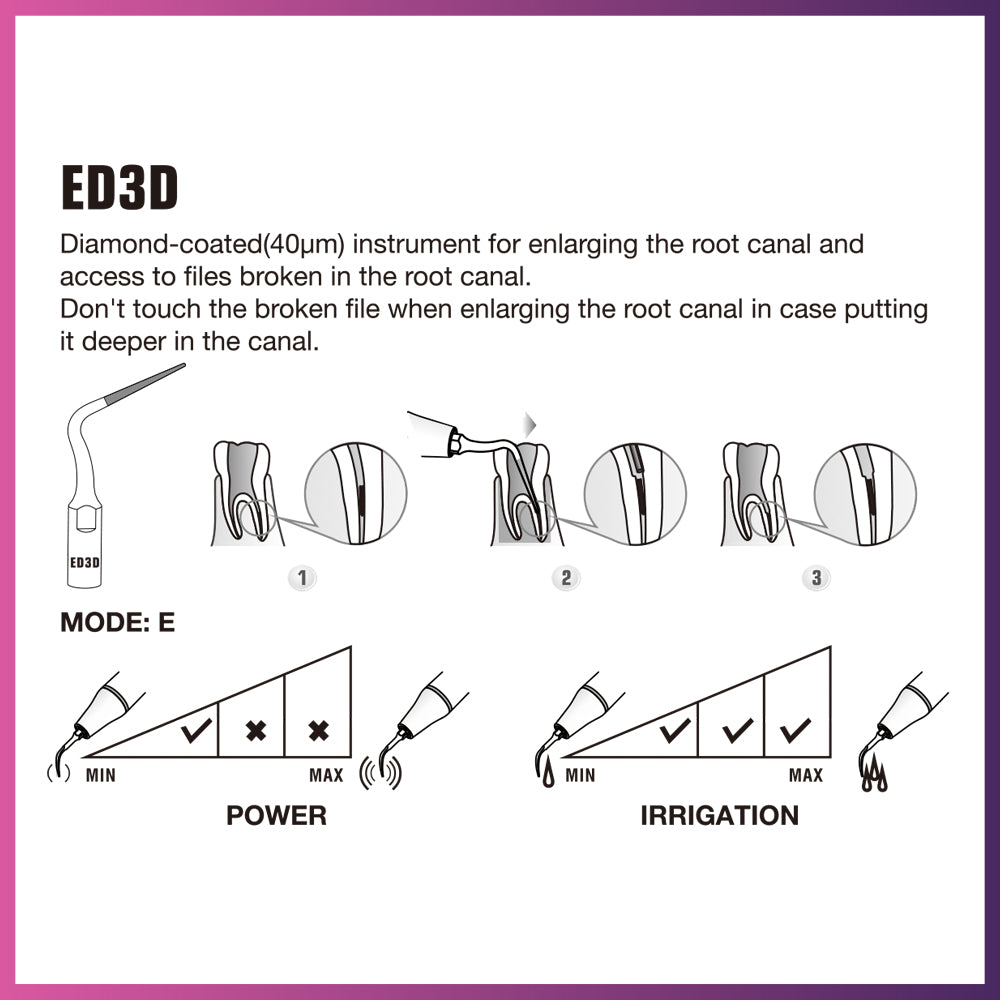 Embout de détartreur à ultrasons - ED3D