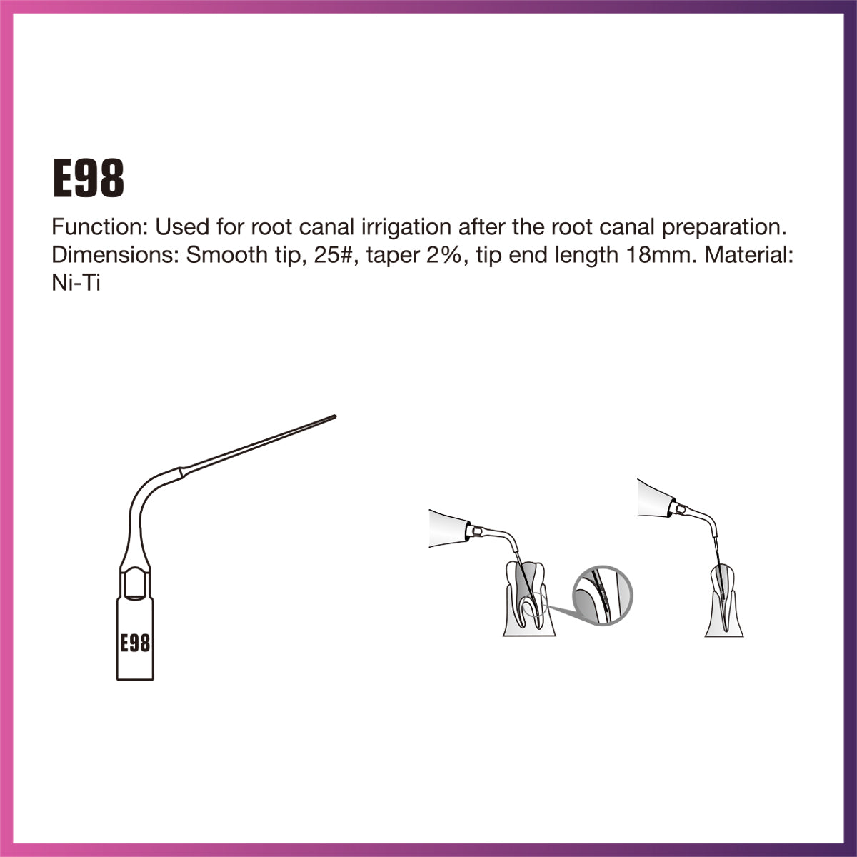 DTE Endodontics Tip - ED98