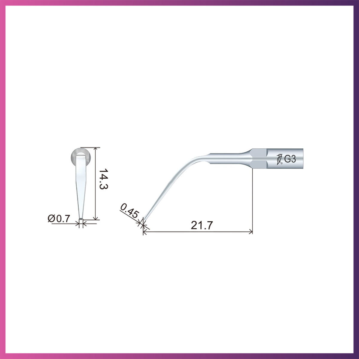 Embout de détartreur GD3 (5 par paquet)