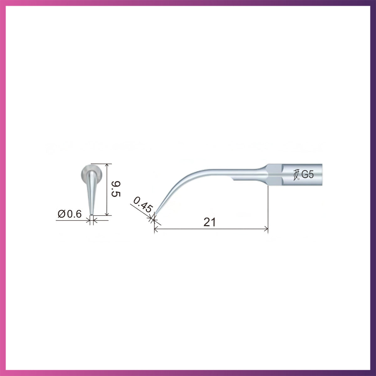 Woodpecker / Ultrasonic Scaler Tip - G5