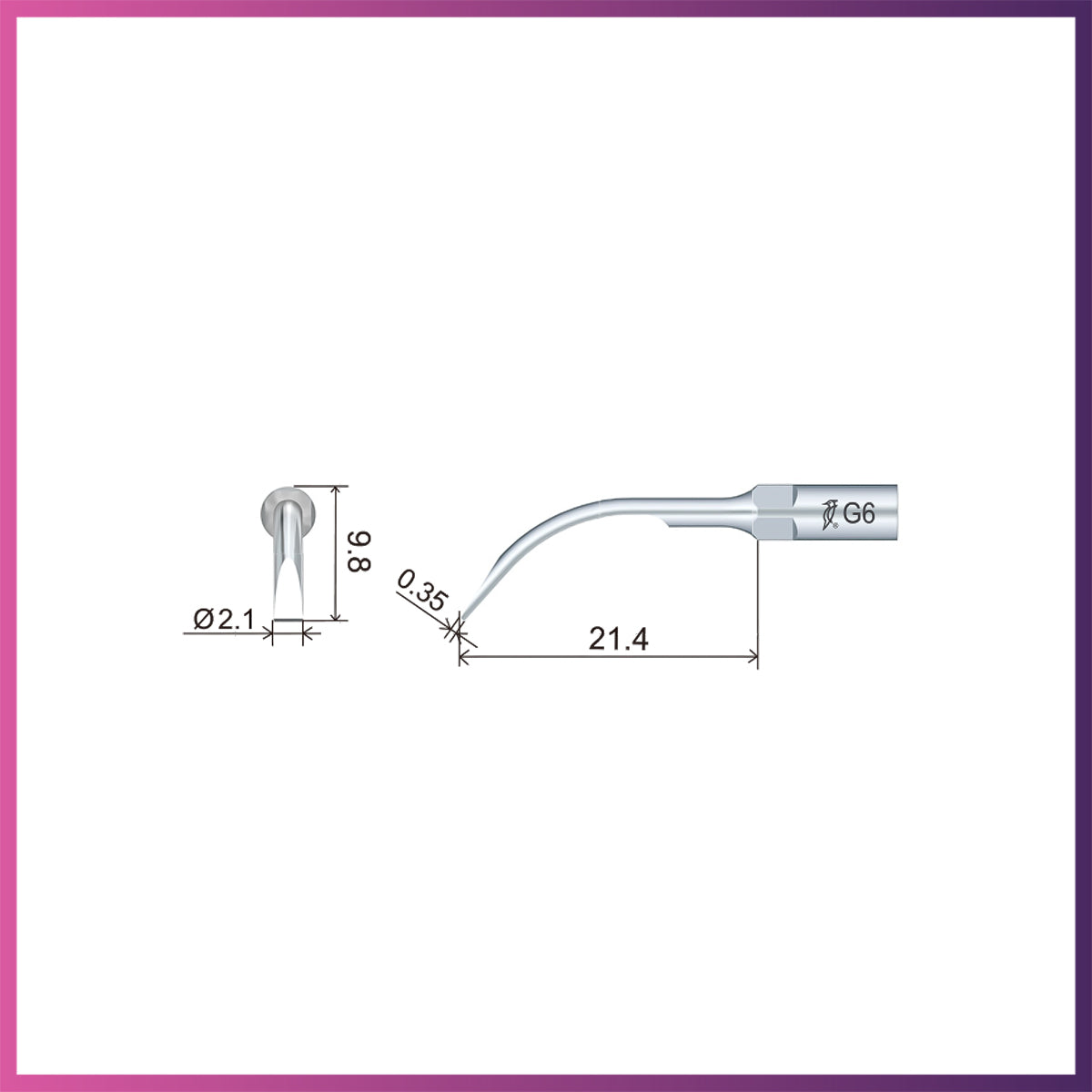 Embout de détartreur GD6 (5 par paquet)