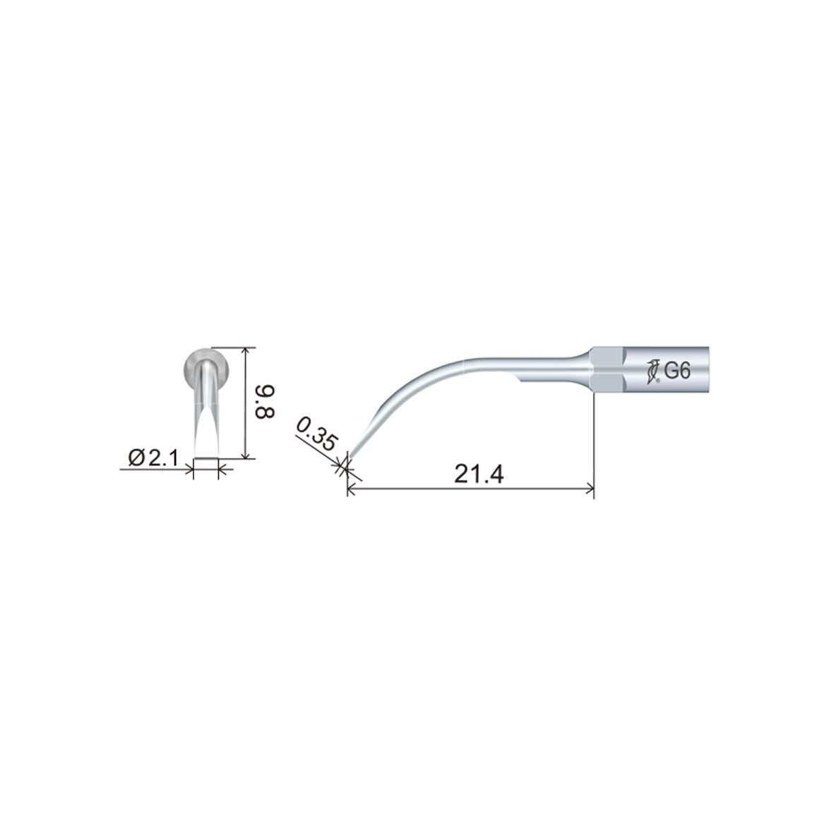 Punta de raspador GD6 (5 por paquete)