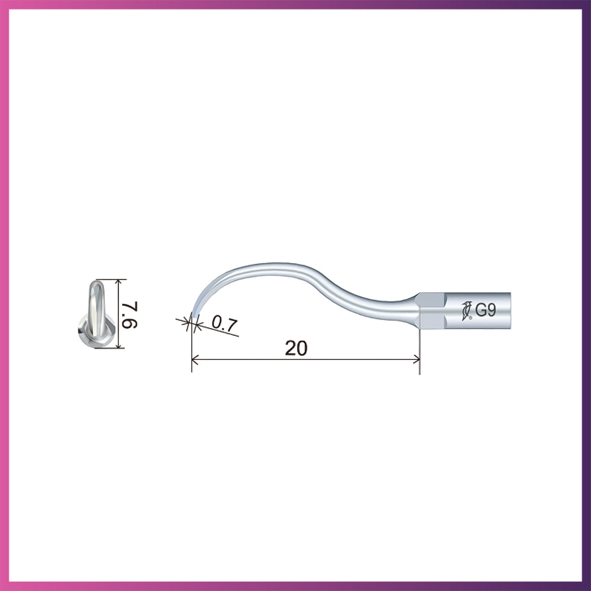 Embout de détartreur GD9 (5 par paquet)