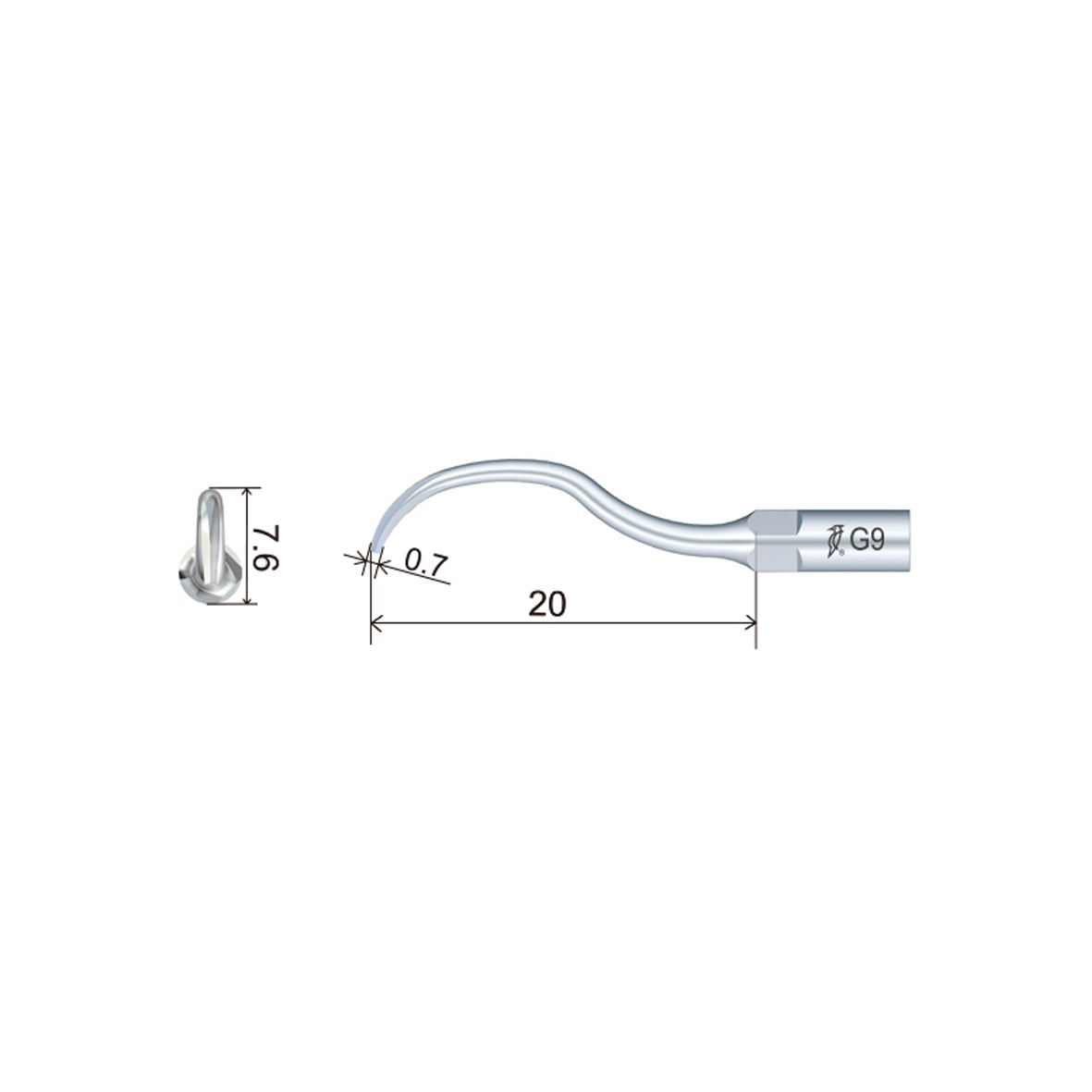 Embout de détartreur GD9 (5 par paquet)