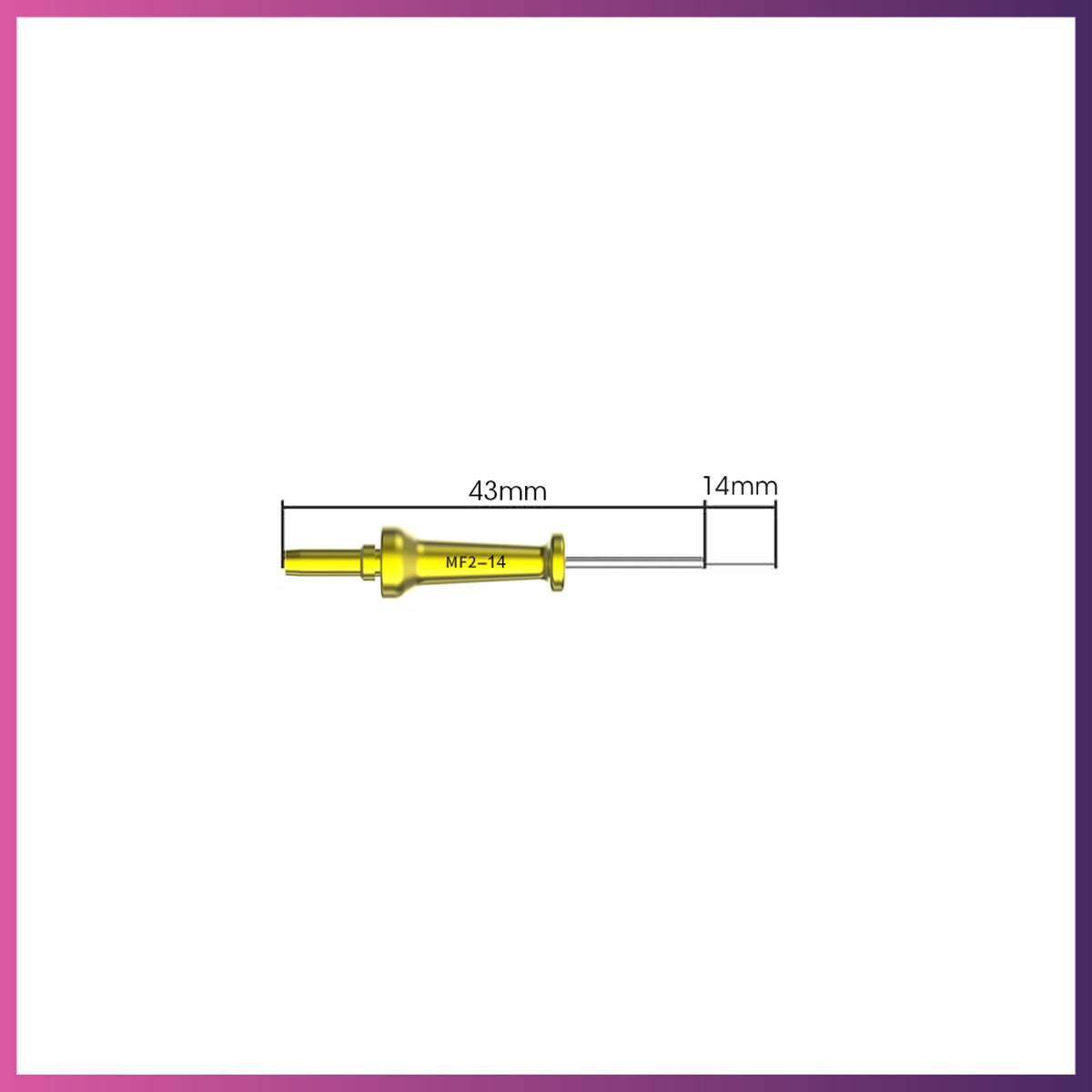 Pointe d'endodontie Woodpecker / DTE - ED6