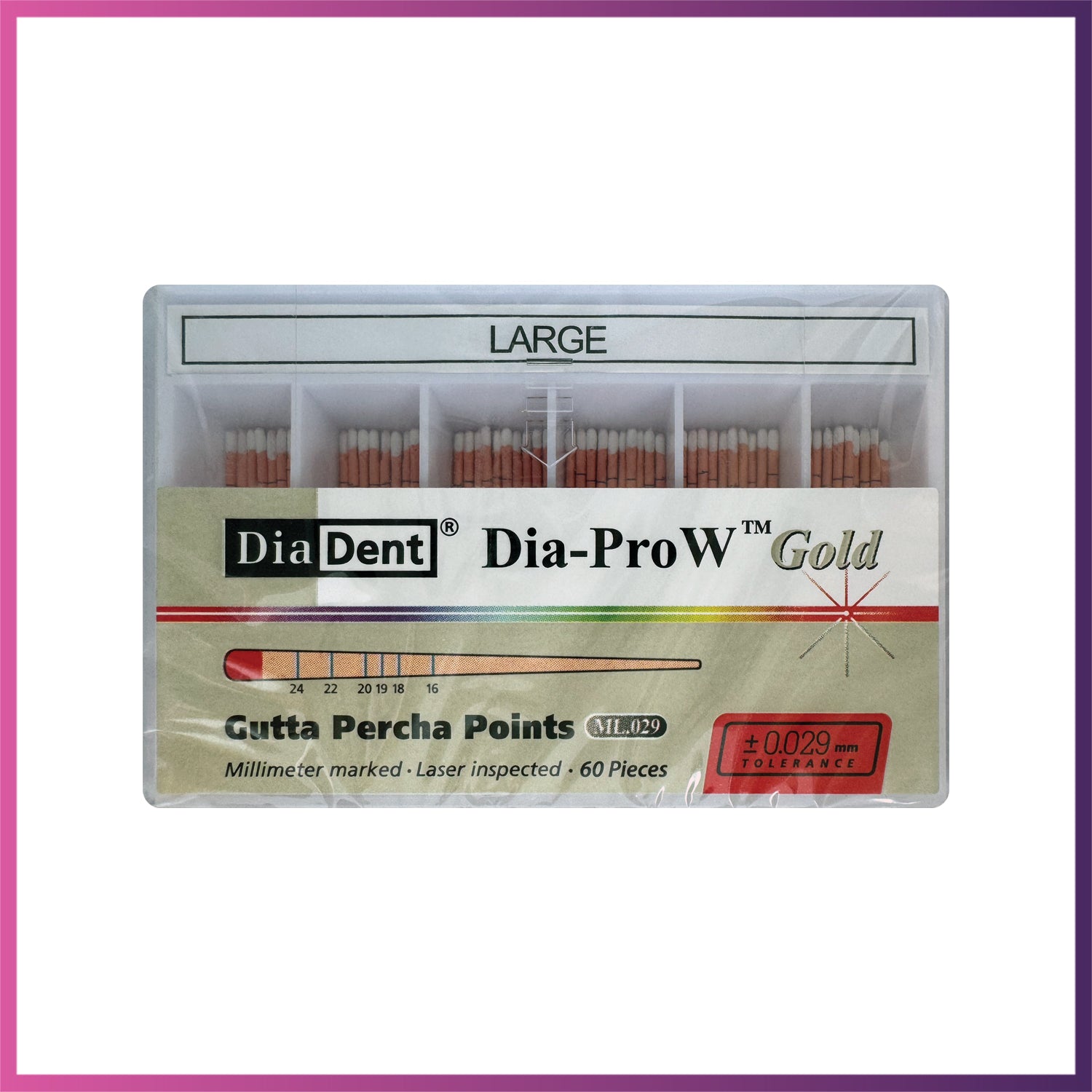 DiaDent Gutta Percha - Dia-Pro W Gold