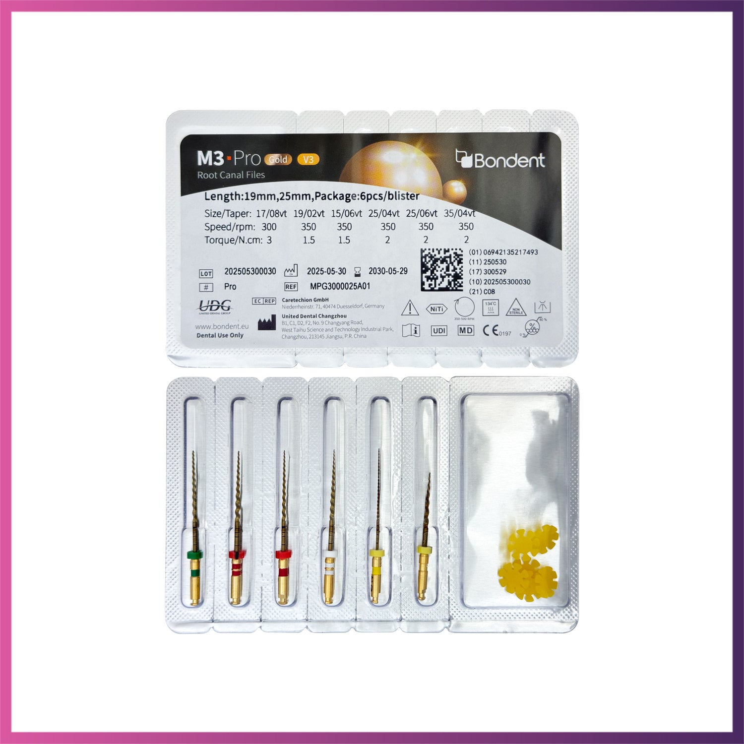 M3-Pro Gold™ Assortment - Rotary Files