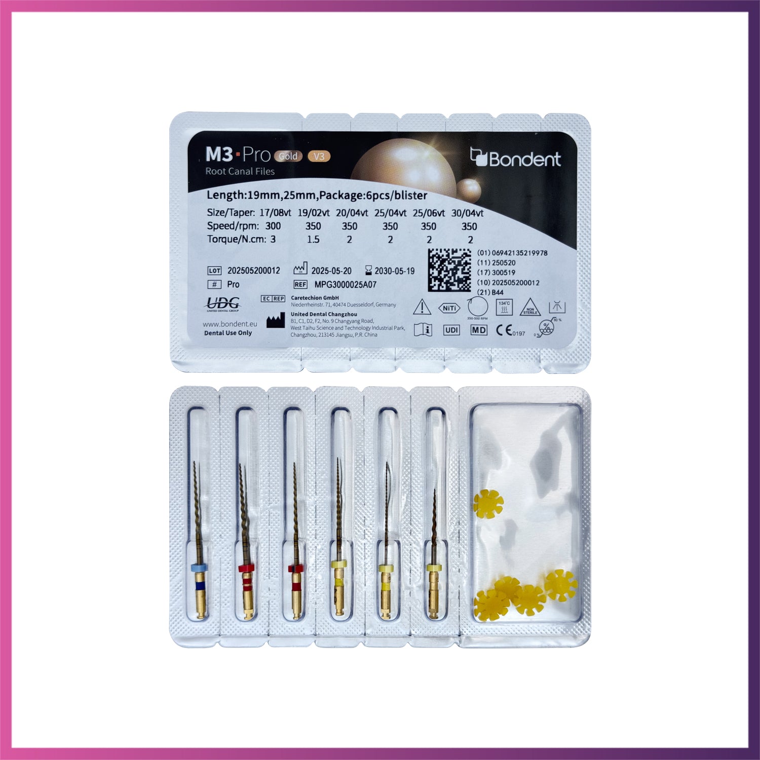 M3-Pro Gold™ Assortment - Rotary Files