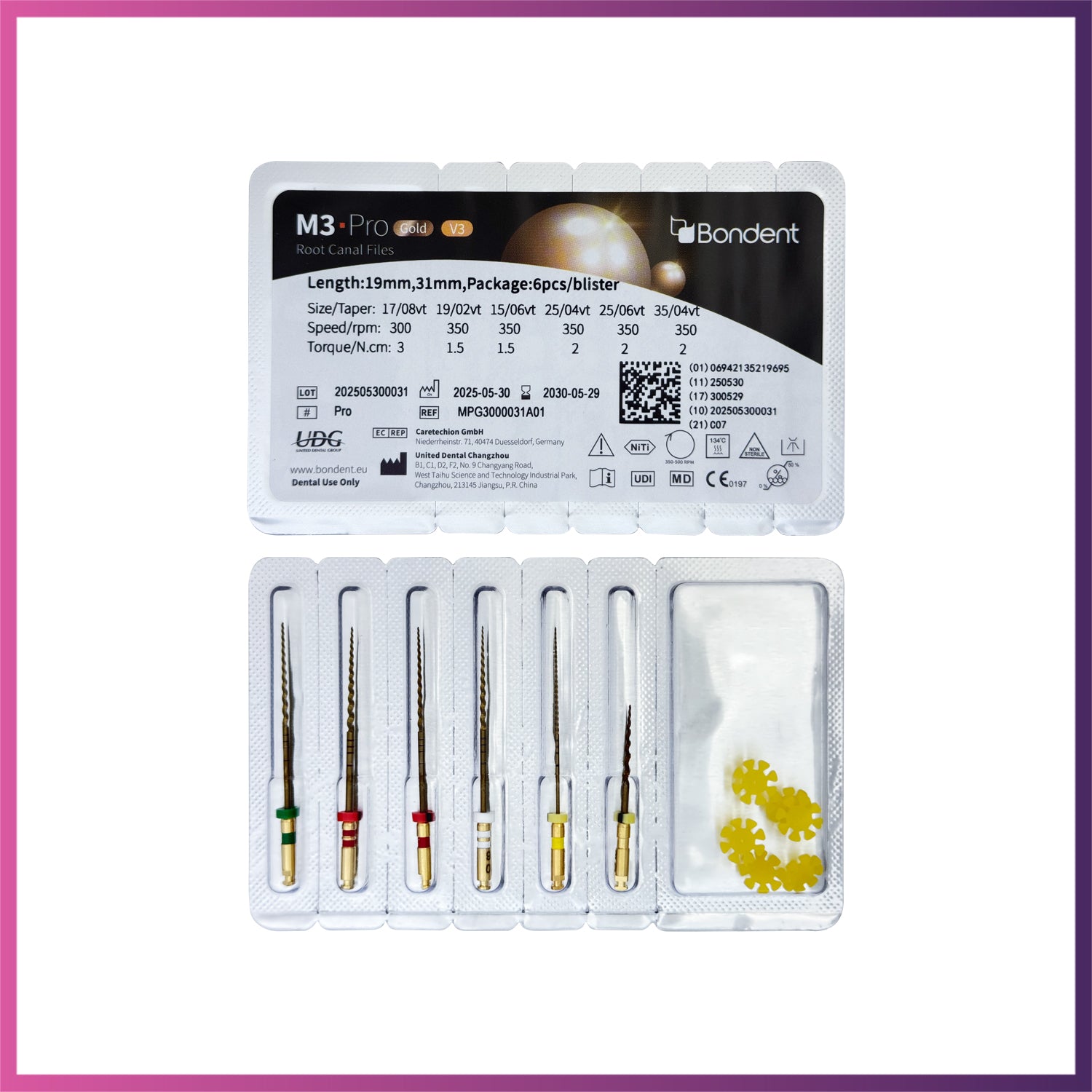 M3-Pro Gold™ Assortment - Rotary Files